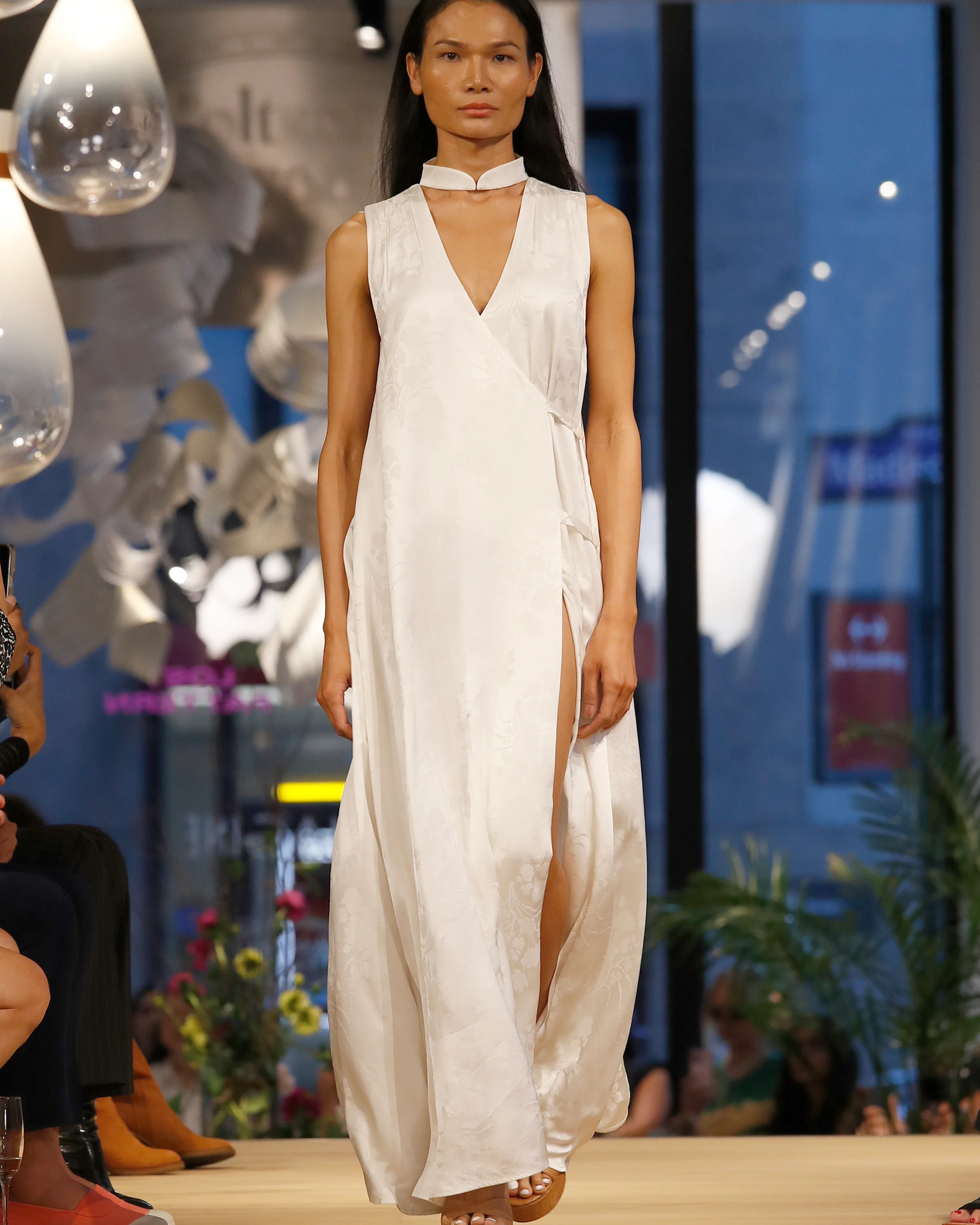 "Beach Blossom" White Maxi Vacation Dress - Image 8