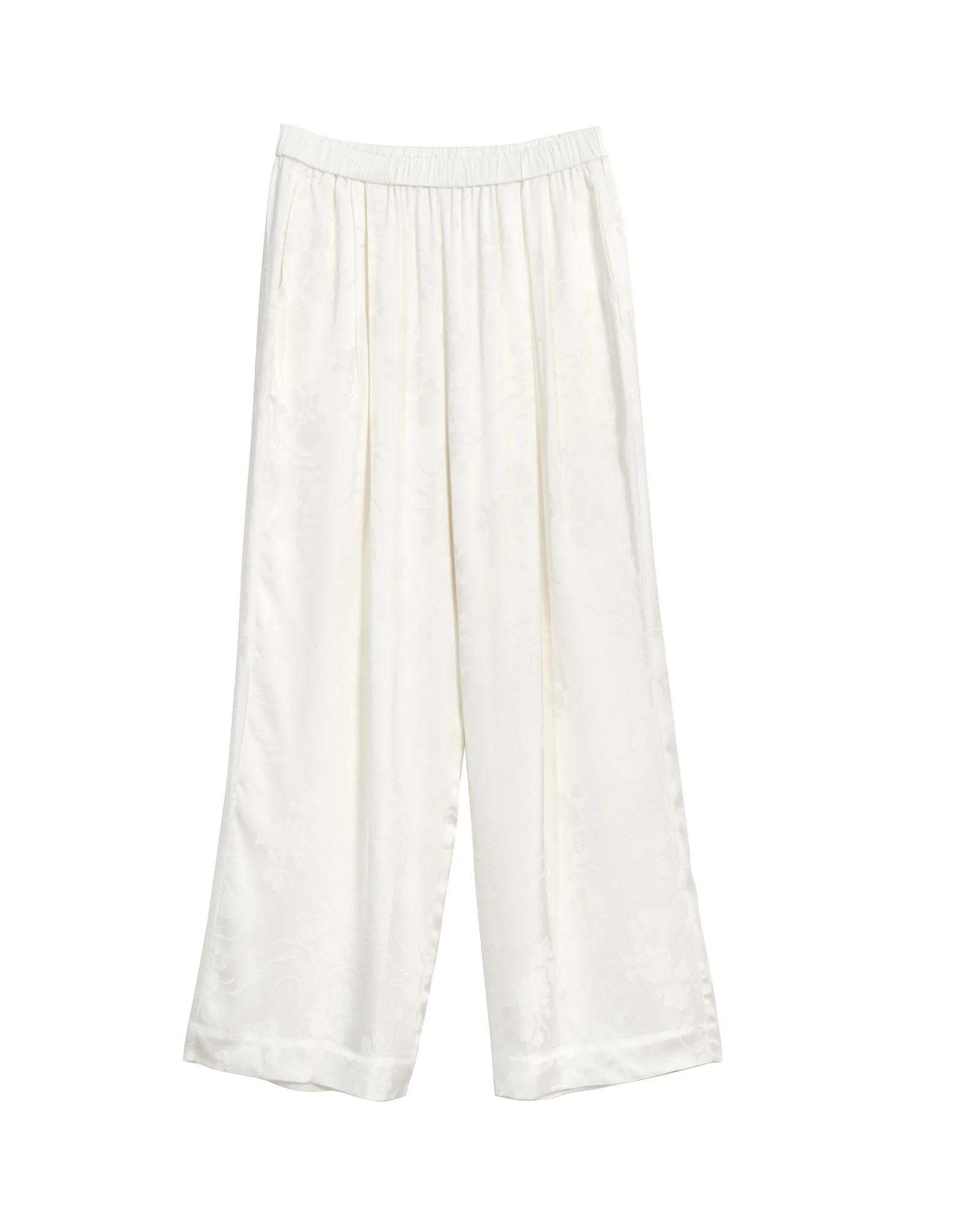 "Beach Blossom" Wide-Leg Pants - White - Image 7