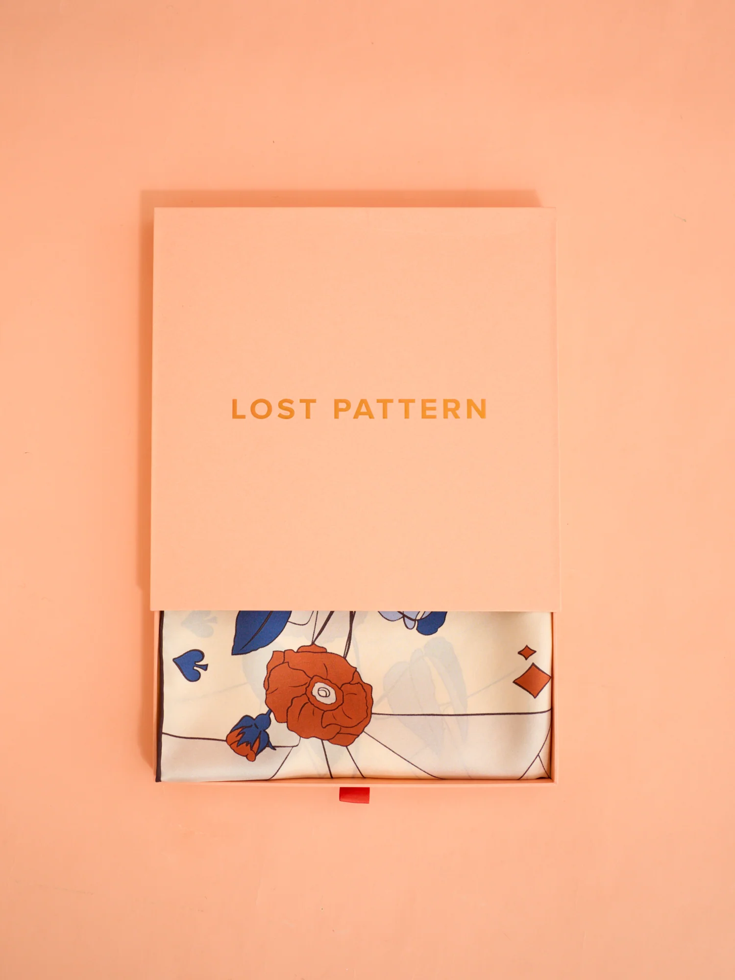 "Camellia" Large Silk Square Scarf - Khaki - Image 8