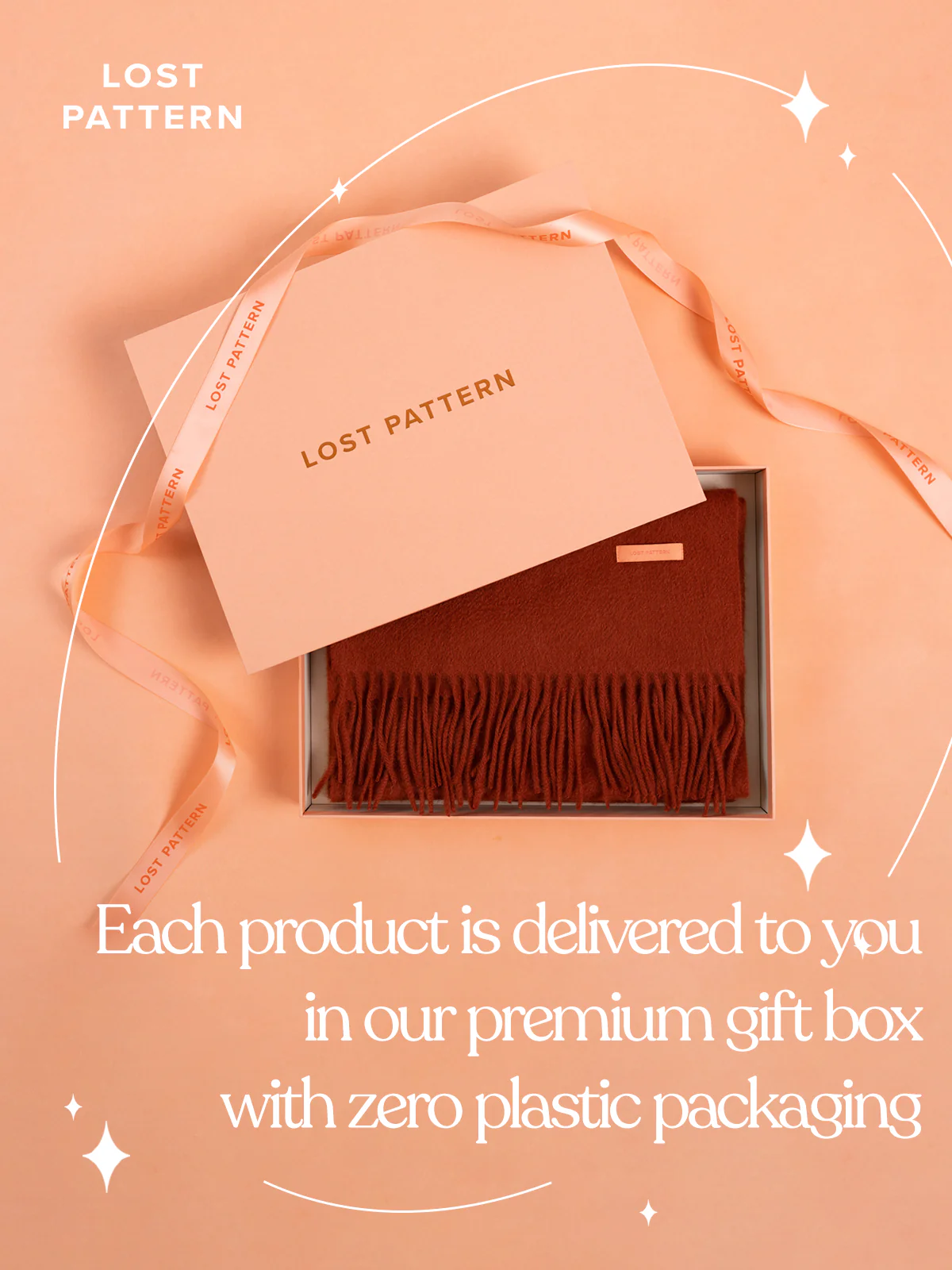 "Lost in Warmth" Classic Cashmere Scarf - Dusty Rose - Image 6