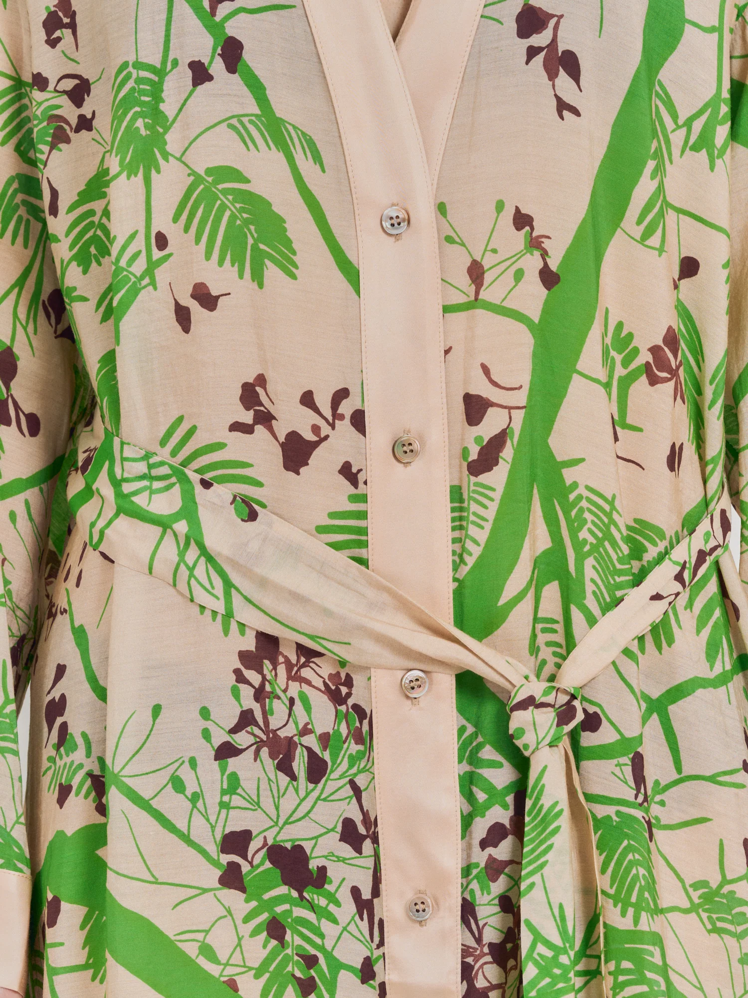 "Coco Dream" Belted Kaftan Dress - Green - Image 4