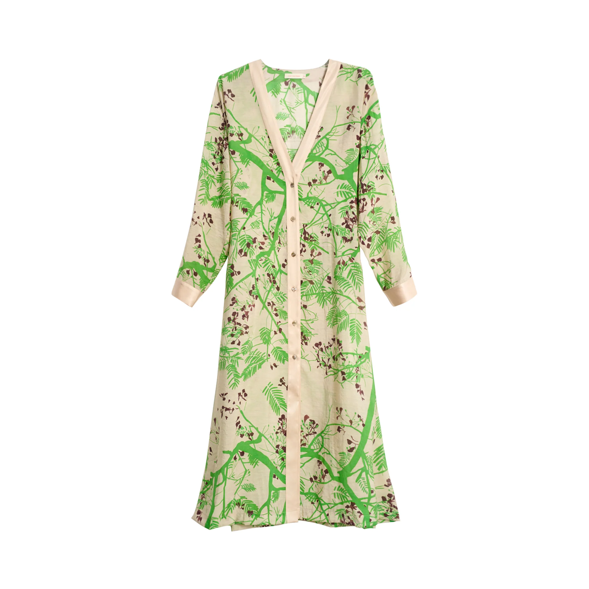 "Coco Dream" Belted Kaftan Dress - Green - Image 6