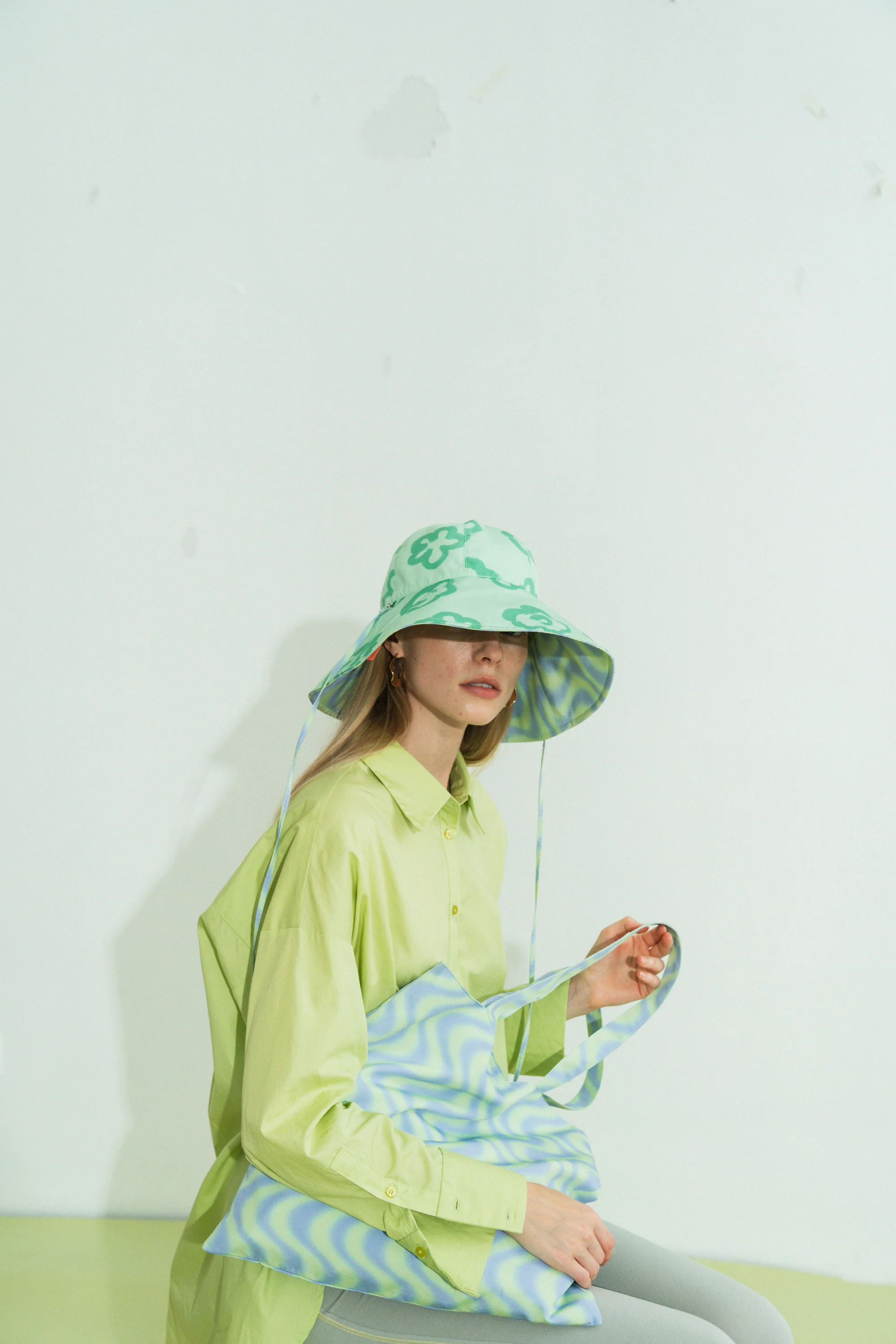 "Day Dream" Tote Bag - Blue Waves - Image 6