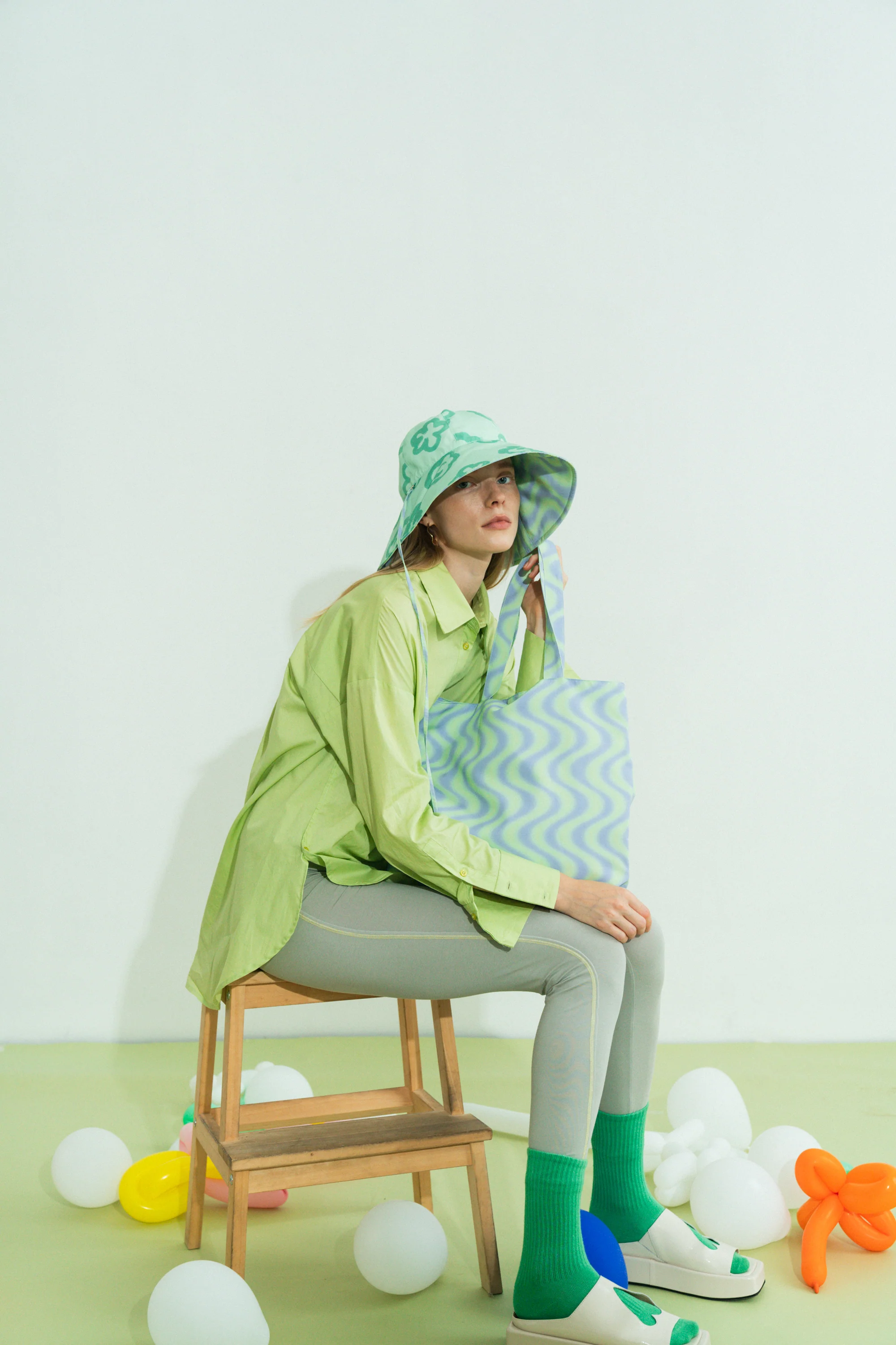 "Day Dream" Tote Bag - Blue Waves - Image 7