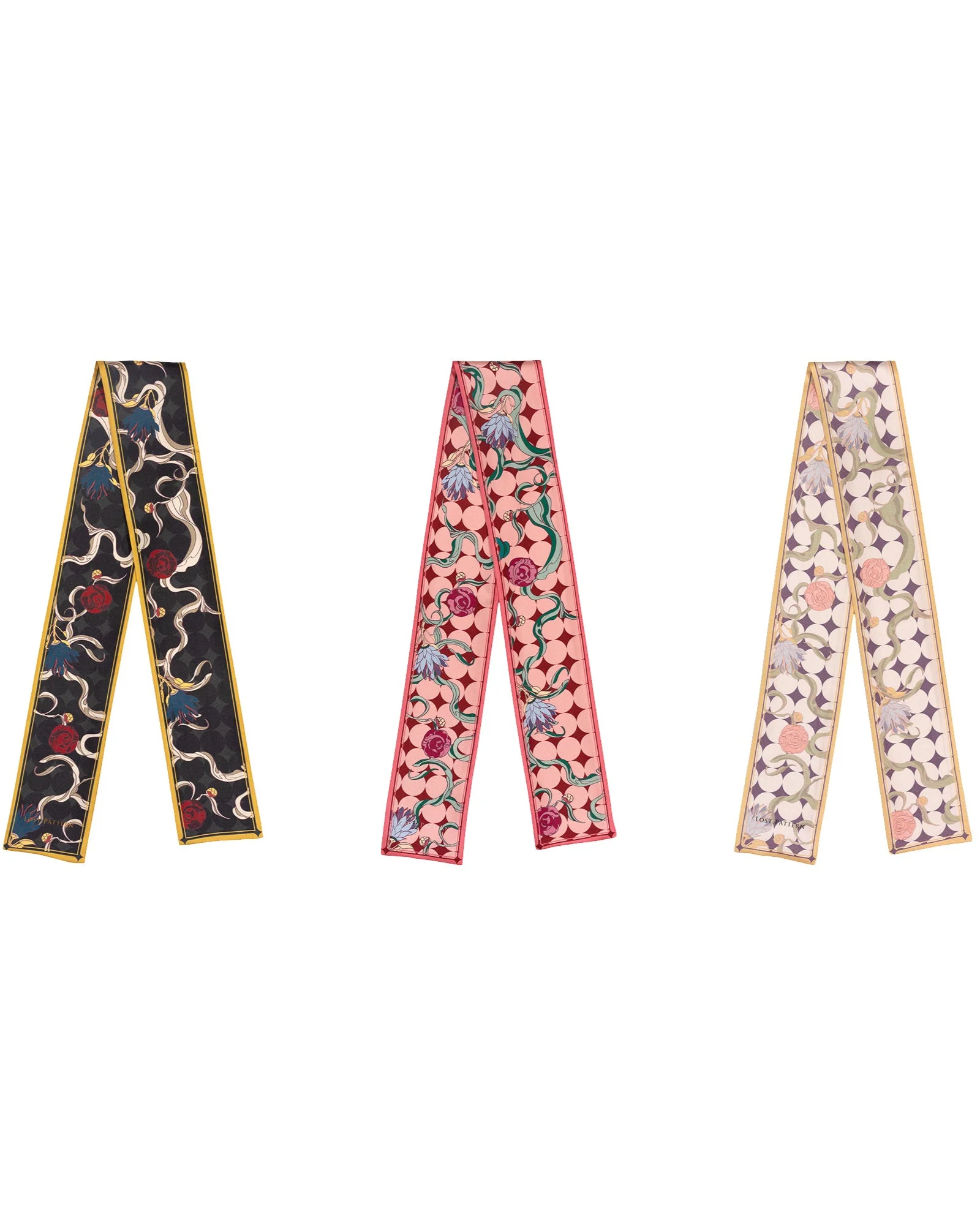 "Dream" Silk Twill Neck Bow - Black - Image 6