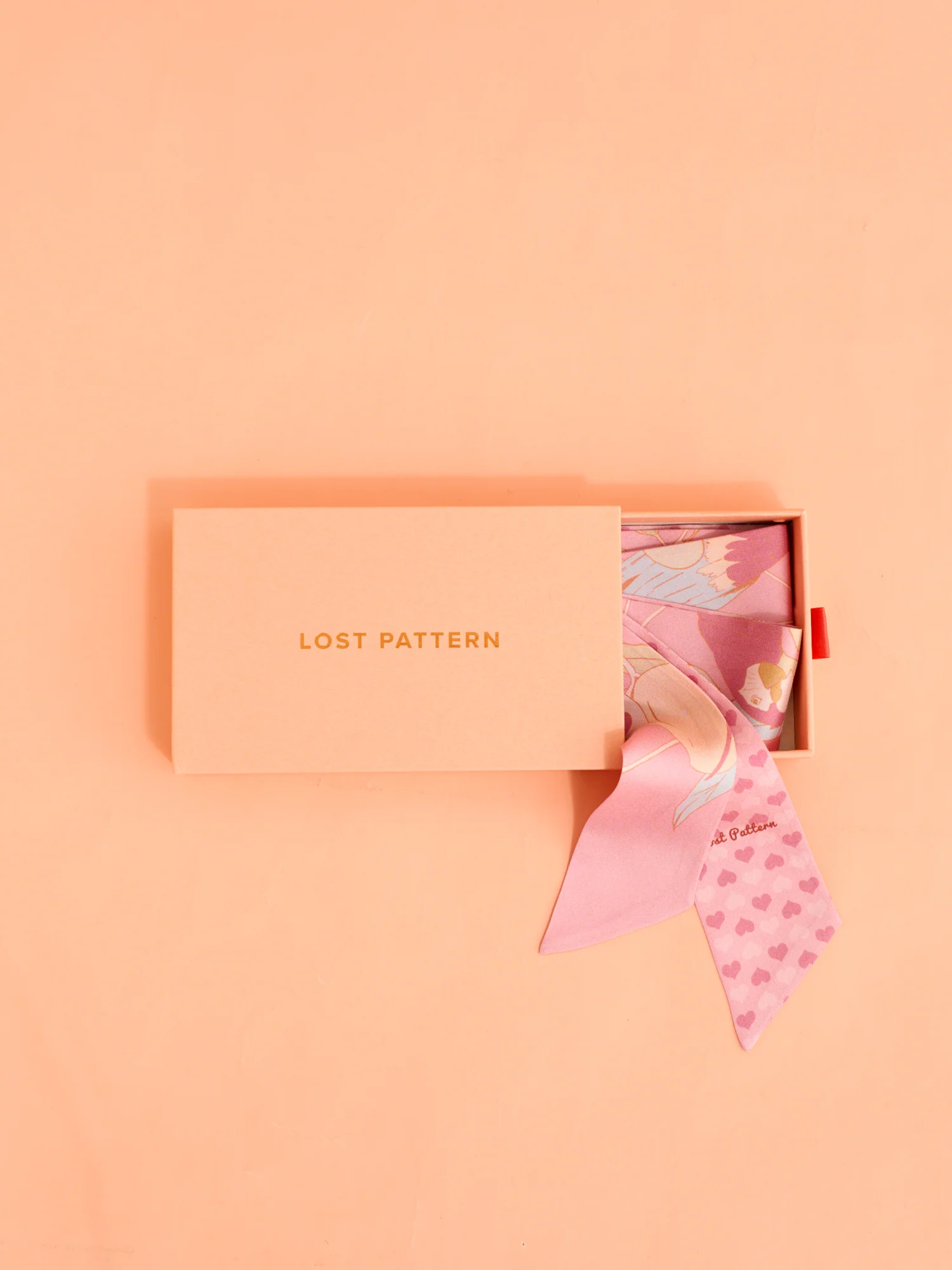 "El Amor" Silk Twill Neck Bow - Pink - Image 4