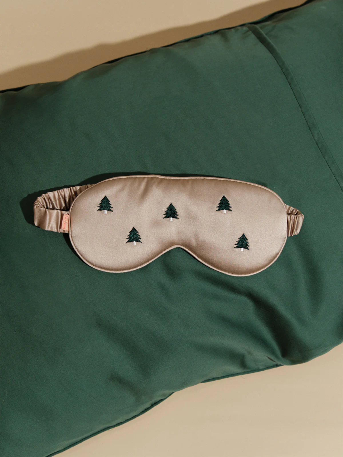 "Evergreen" Silk Sleep Eye Mask - Image 4
