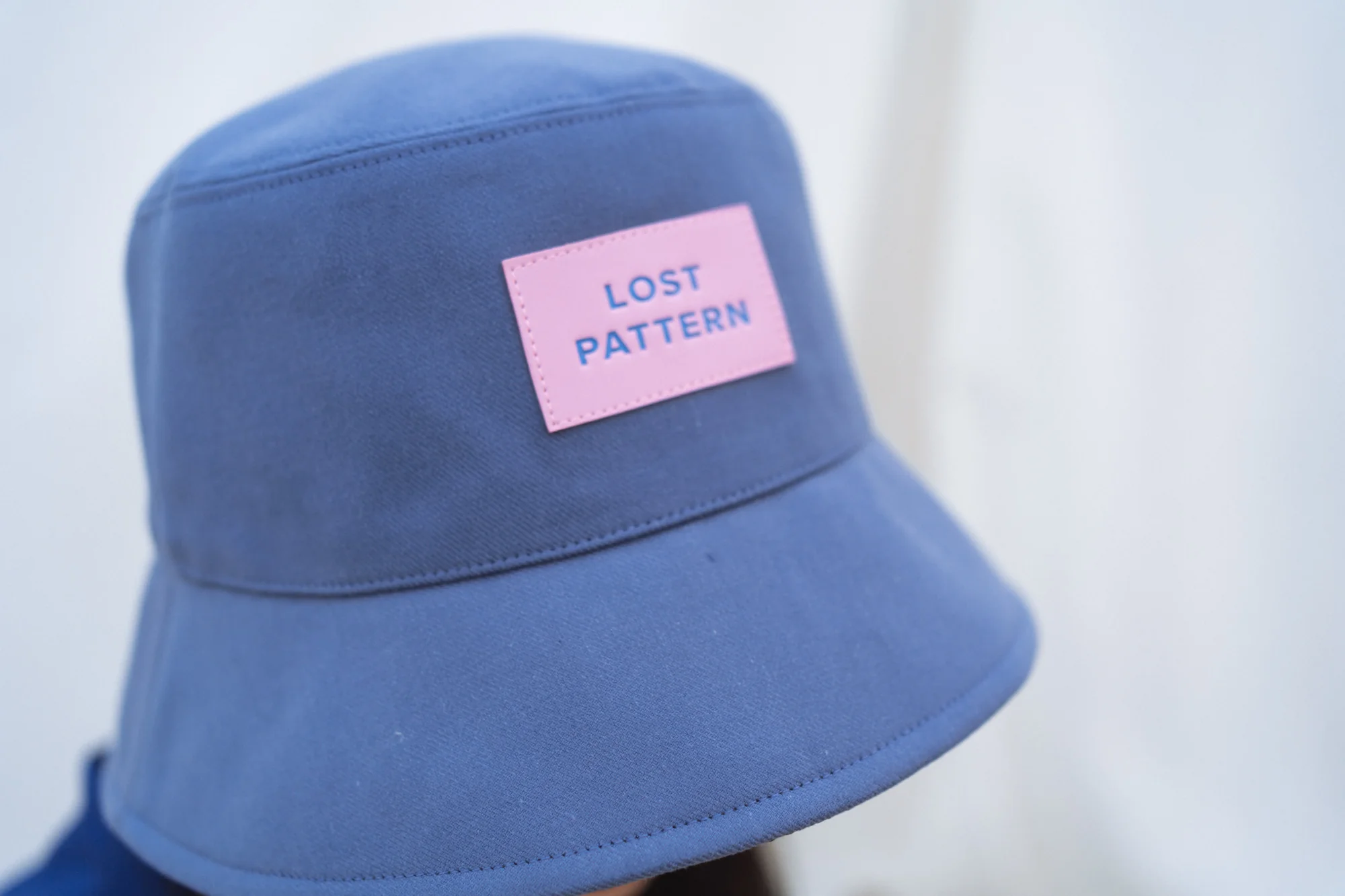 "Forest" Cotton Reversible Bucket Hat - Blue - Image 4