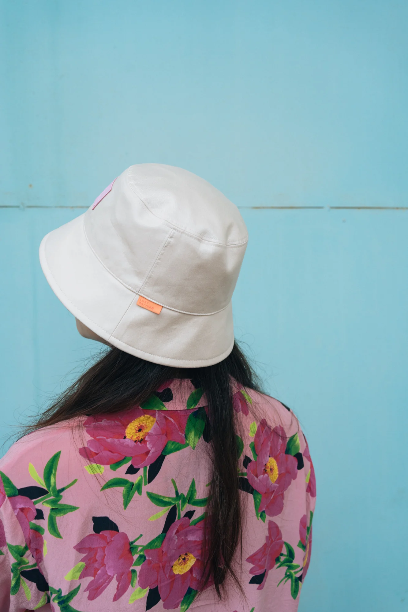 "Forest" Cotton Reversible Bucket Hat - Cream - Image 4