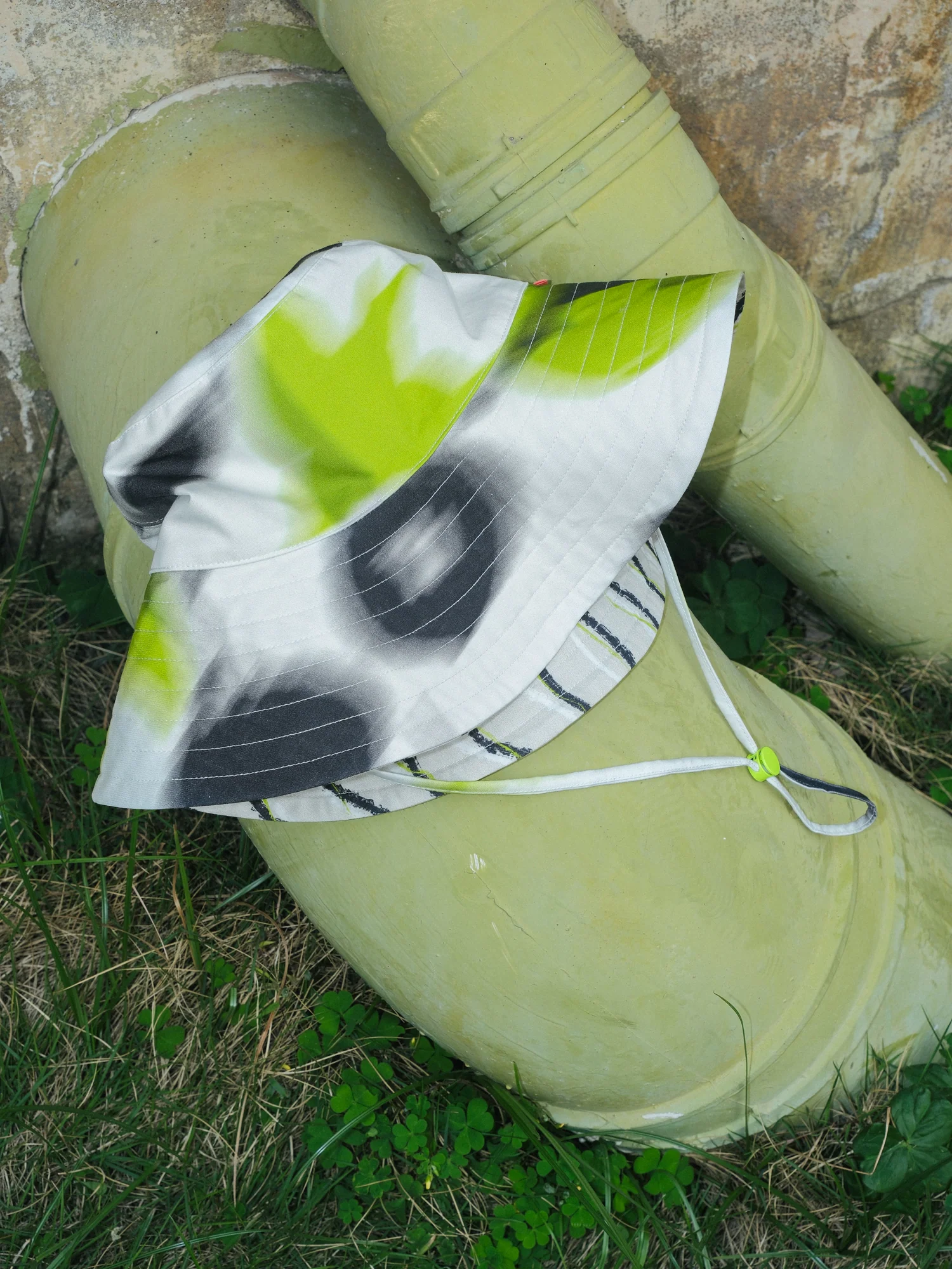 FRIDA x LOST PATTERN "Frida's Dream" Cotton Reversible Sun Hat - Green - Image 4