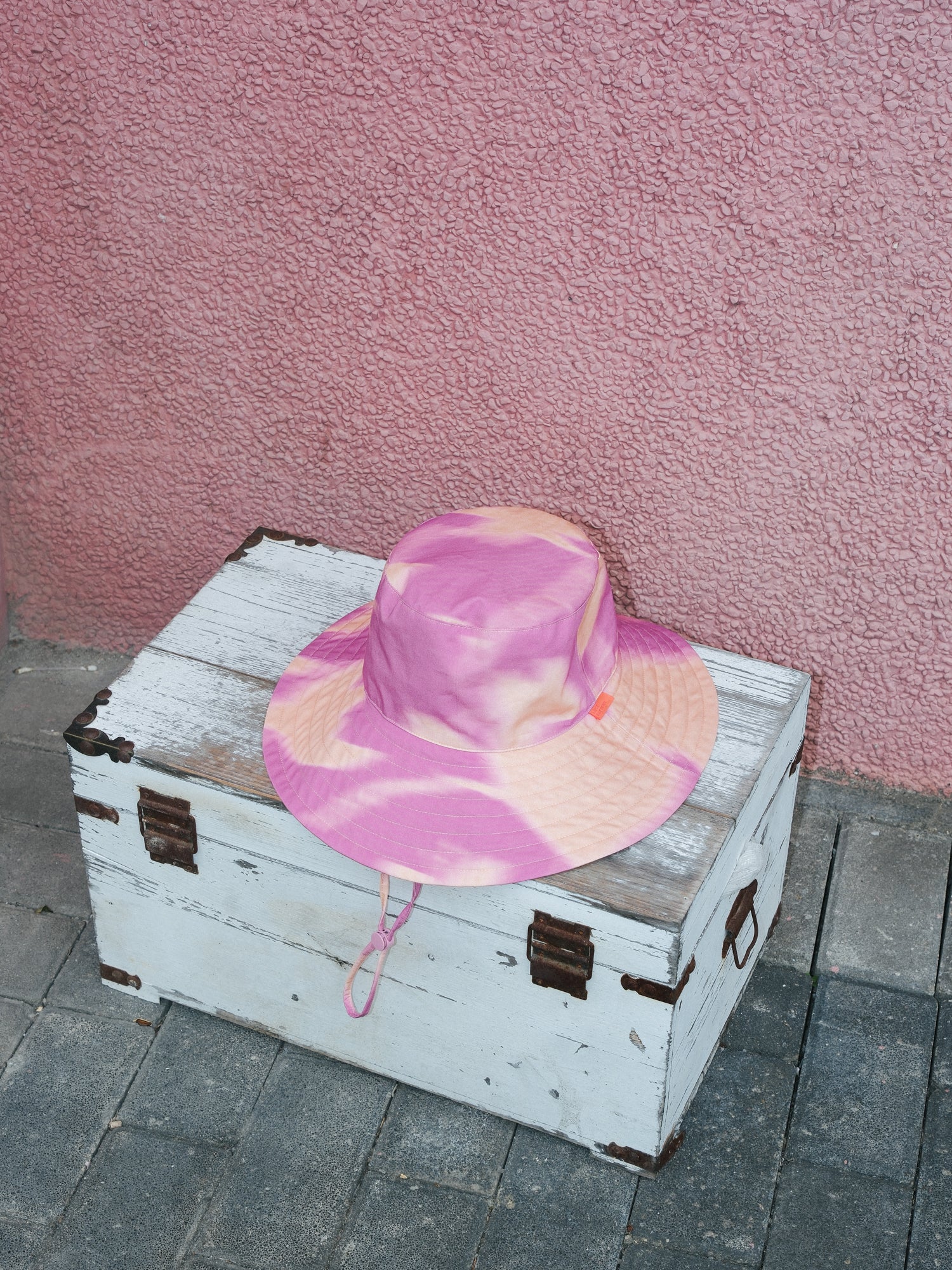 FRIDA x LOST PATTERN "Frida's Dream" Cotton Reversible Sun Hat - Pink - Image 5