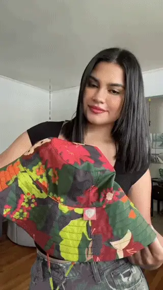 FRIDA x LOST PATTERN "Frida's Garden" Cotton Reversible Sun Hat - Green - Image 8