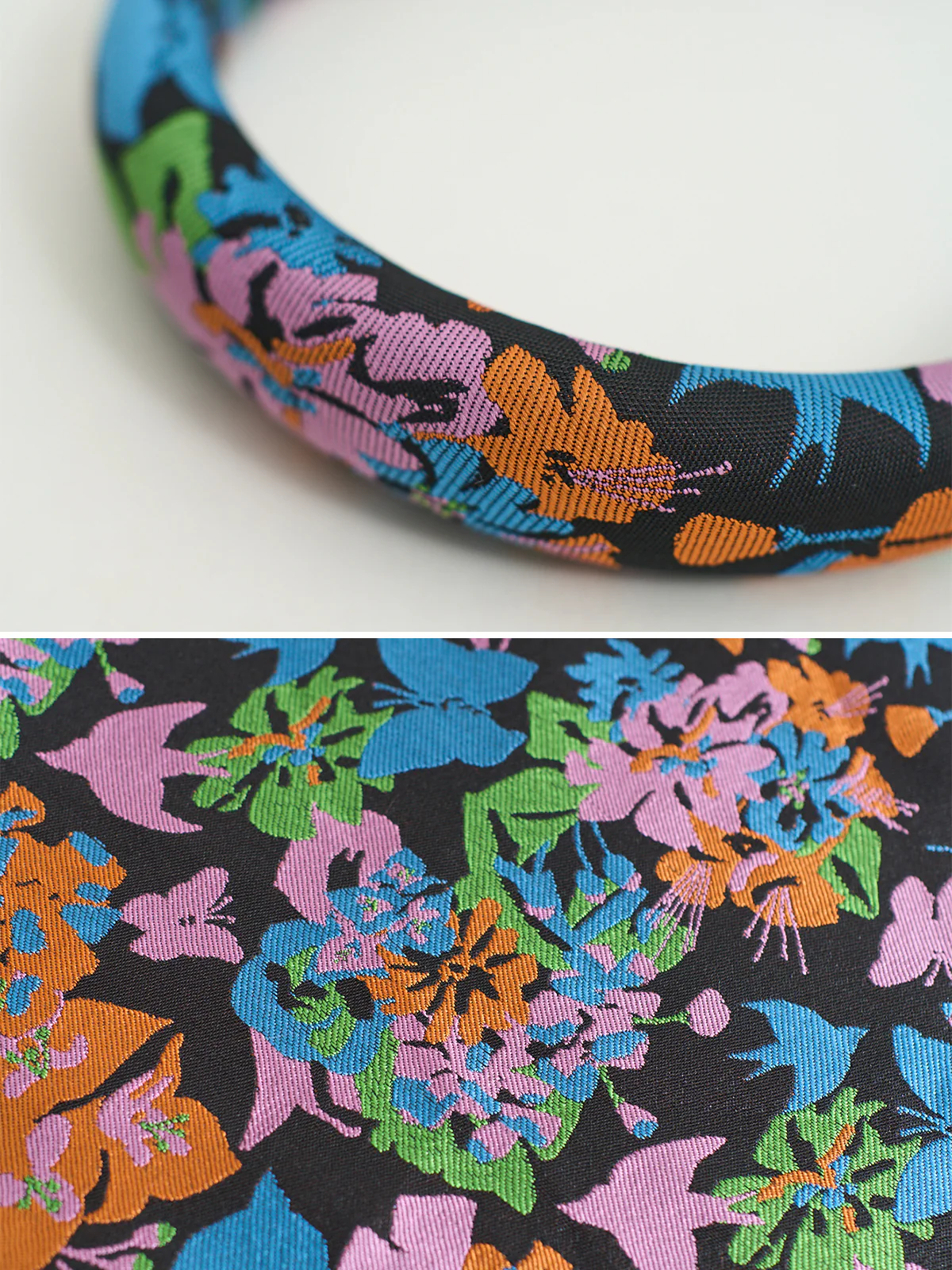 FRIDA x LOST PATTERN "Frida's Garden" Jacquard Hairband - Black - Image 5