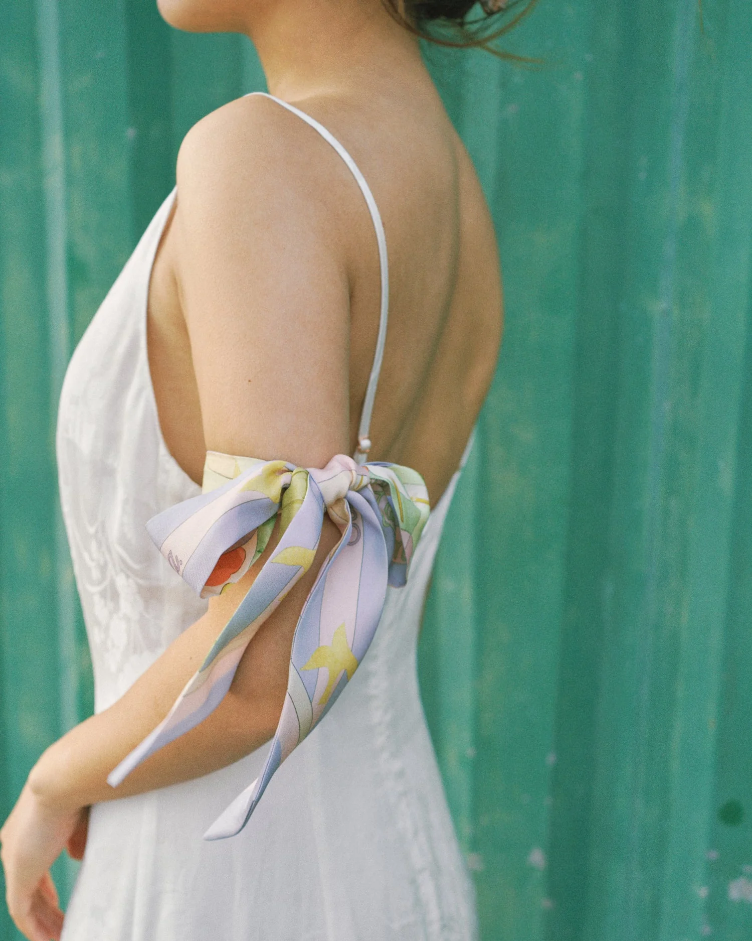 "I Am My Own Muse by Frida" Silk Twill Skinny Scarf - Image 5