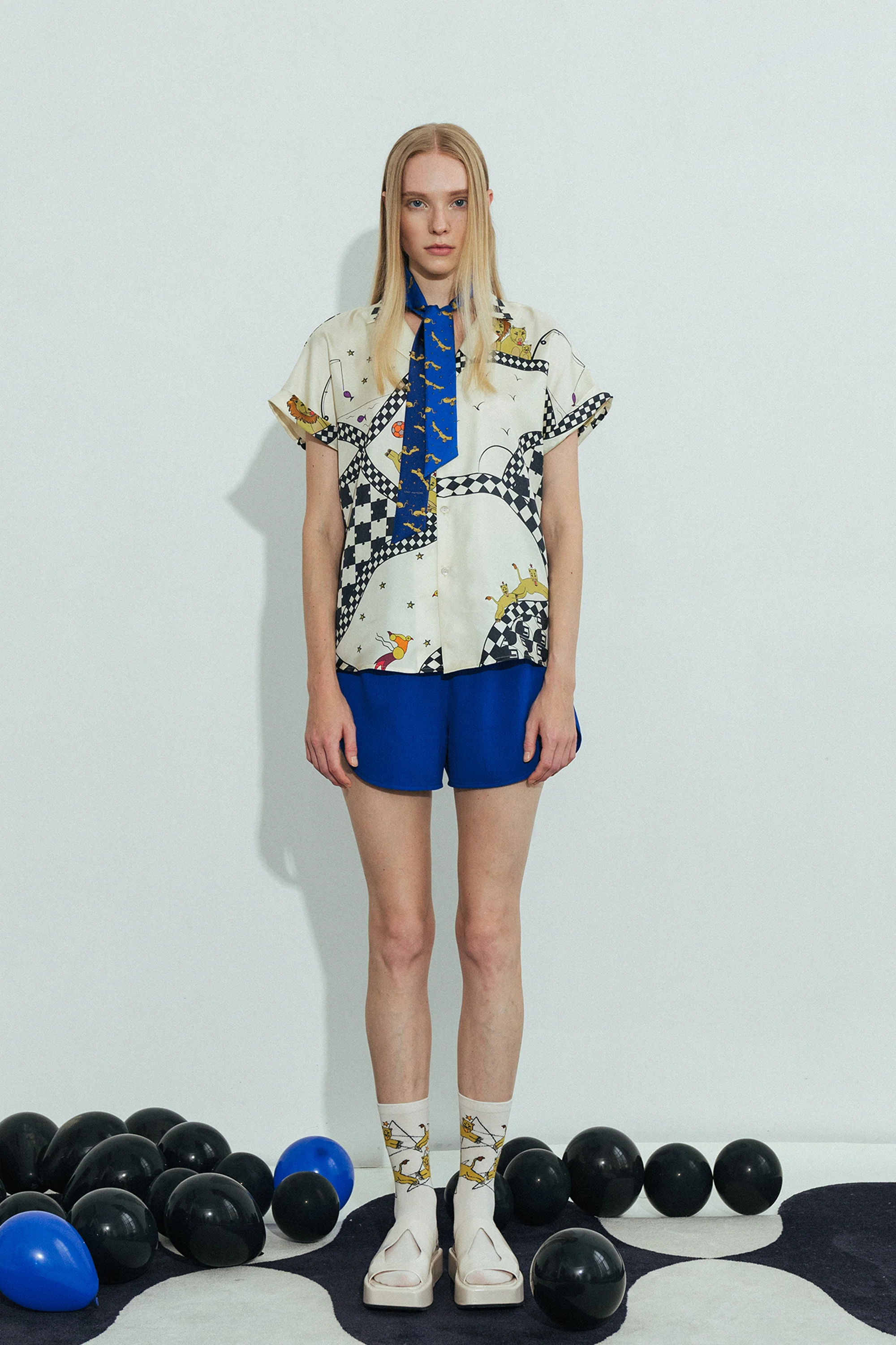 "Journey" Silk Twill Skinny Scarf by SHANTALL LACAYO - Image 3