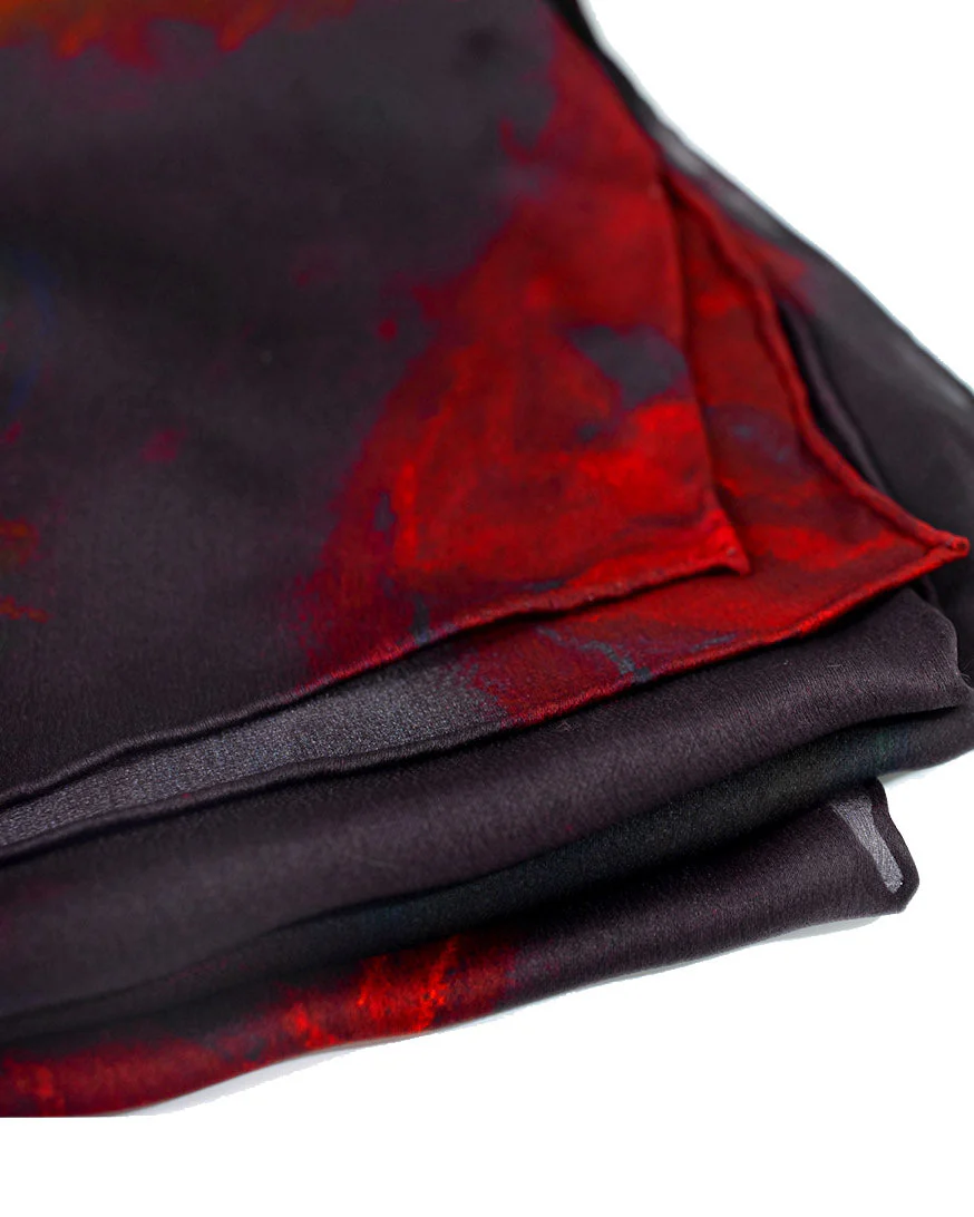 "La Rosa" Silk Shawl - Image 6