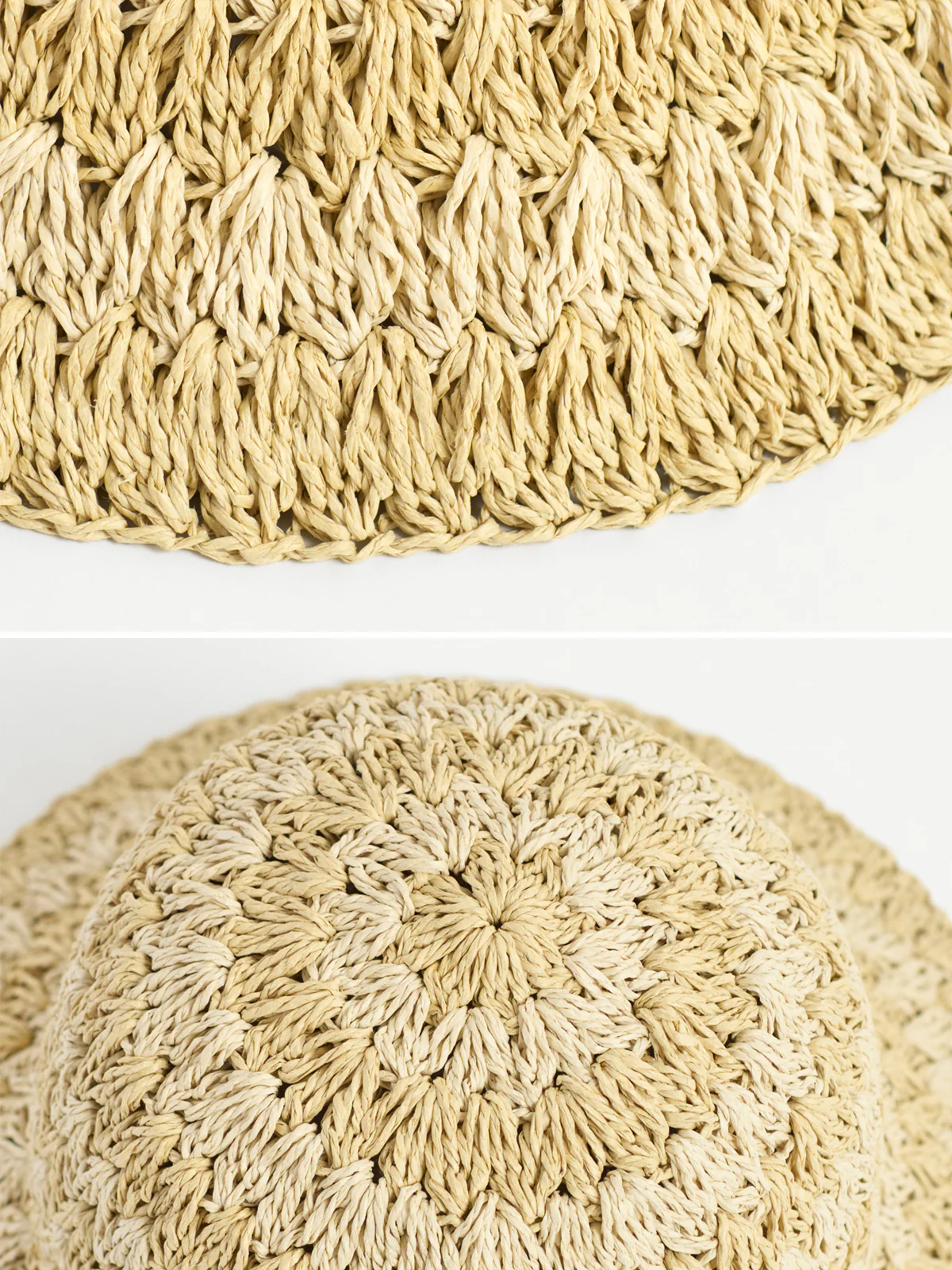 "Linea" Packable Straw Hat - Khaki - Image 7