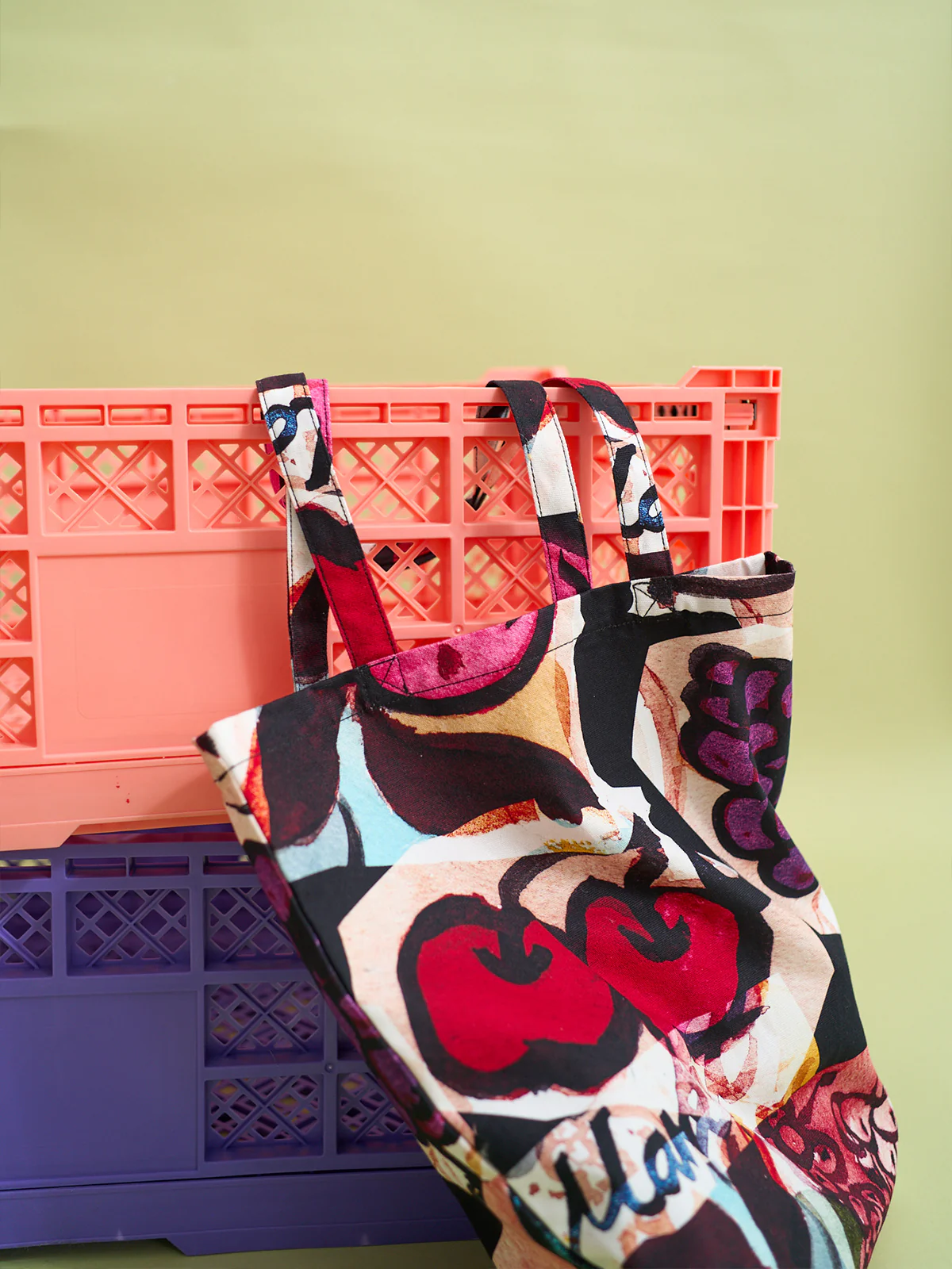 "Lost Cherries" Cotton Tote Bag - Image 5