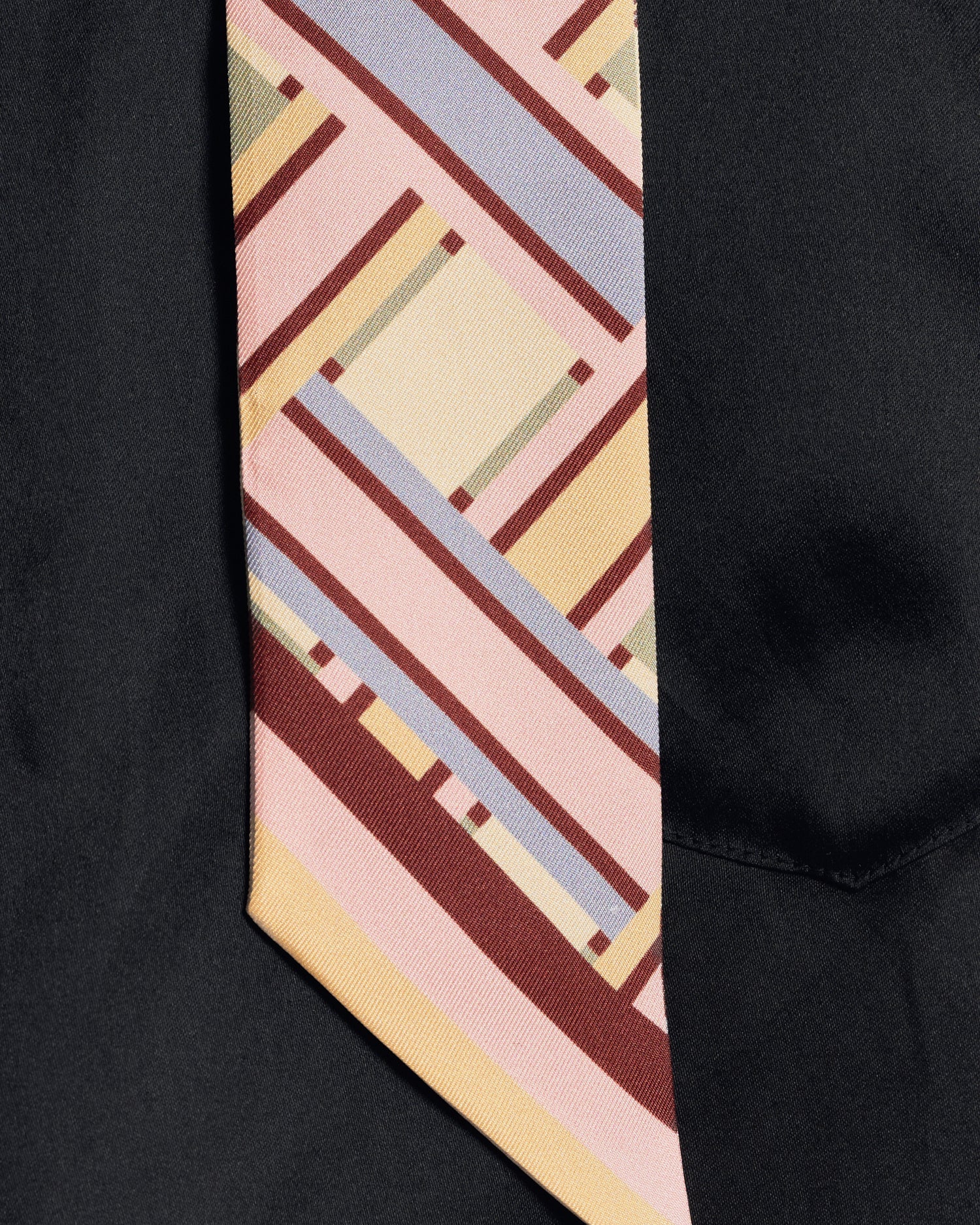 Lost Pattern x Leatherology Silk Twill Skinny Scarf - Pastel - Image 4