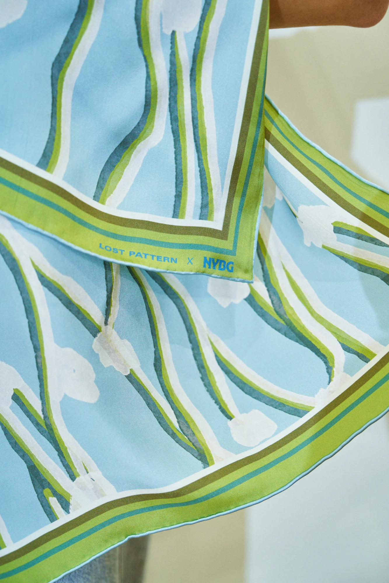 Lost Pattern x NYBG "Desert Lily" Silk Bandana Scarf - Image 5