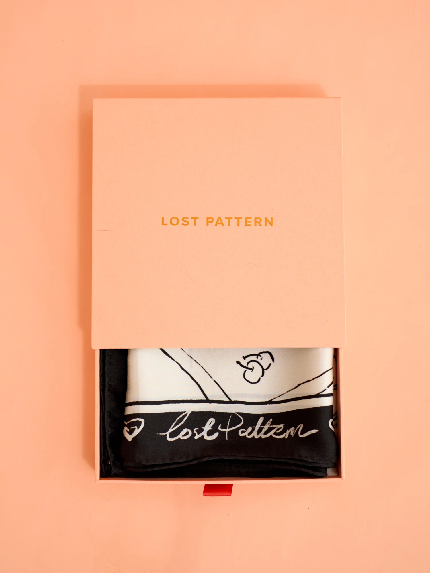 "New York in Sketches" Silk Scarf - Black & White - Image 12