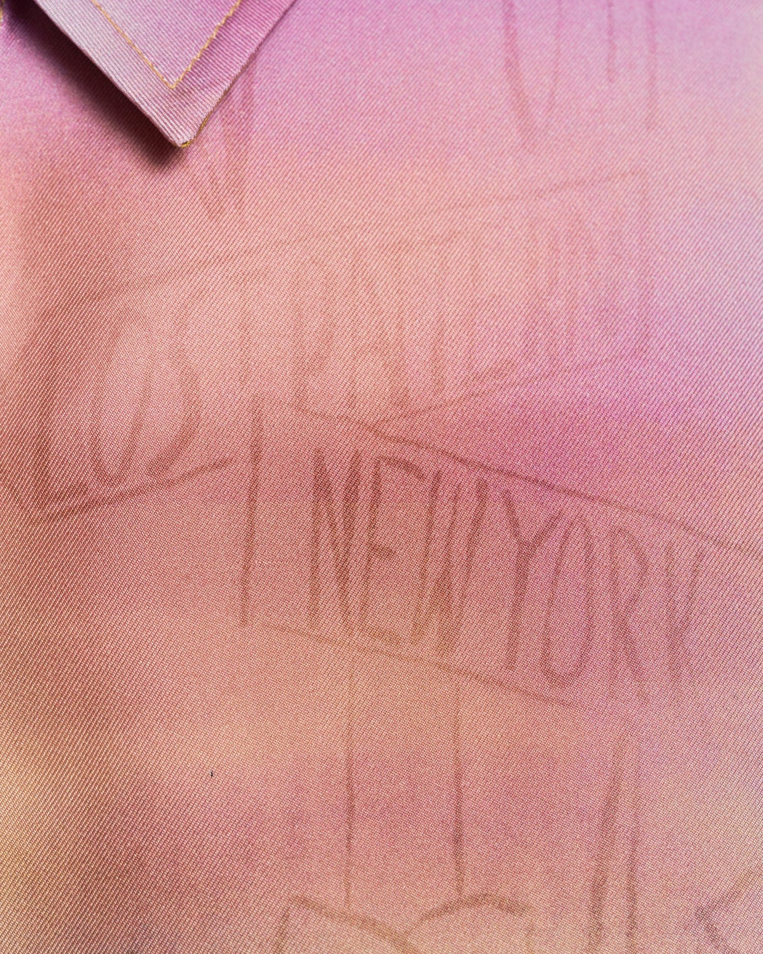 "Brooklyn" Oversized Silk Hawaii Shirt - Pink - Image 7