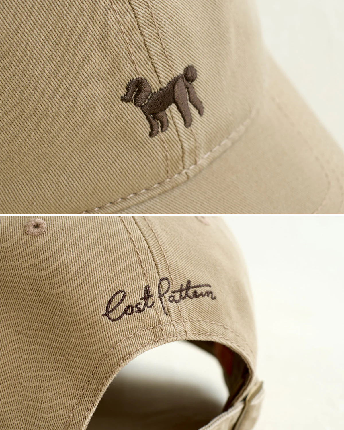 "Pan Pan" Baseball Cap - Light Khaki - Image 8