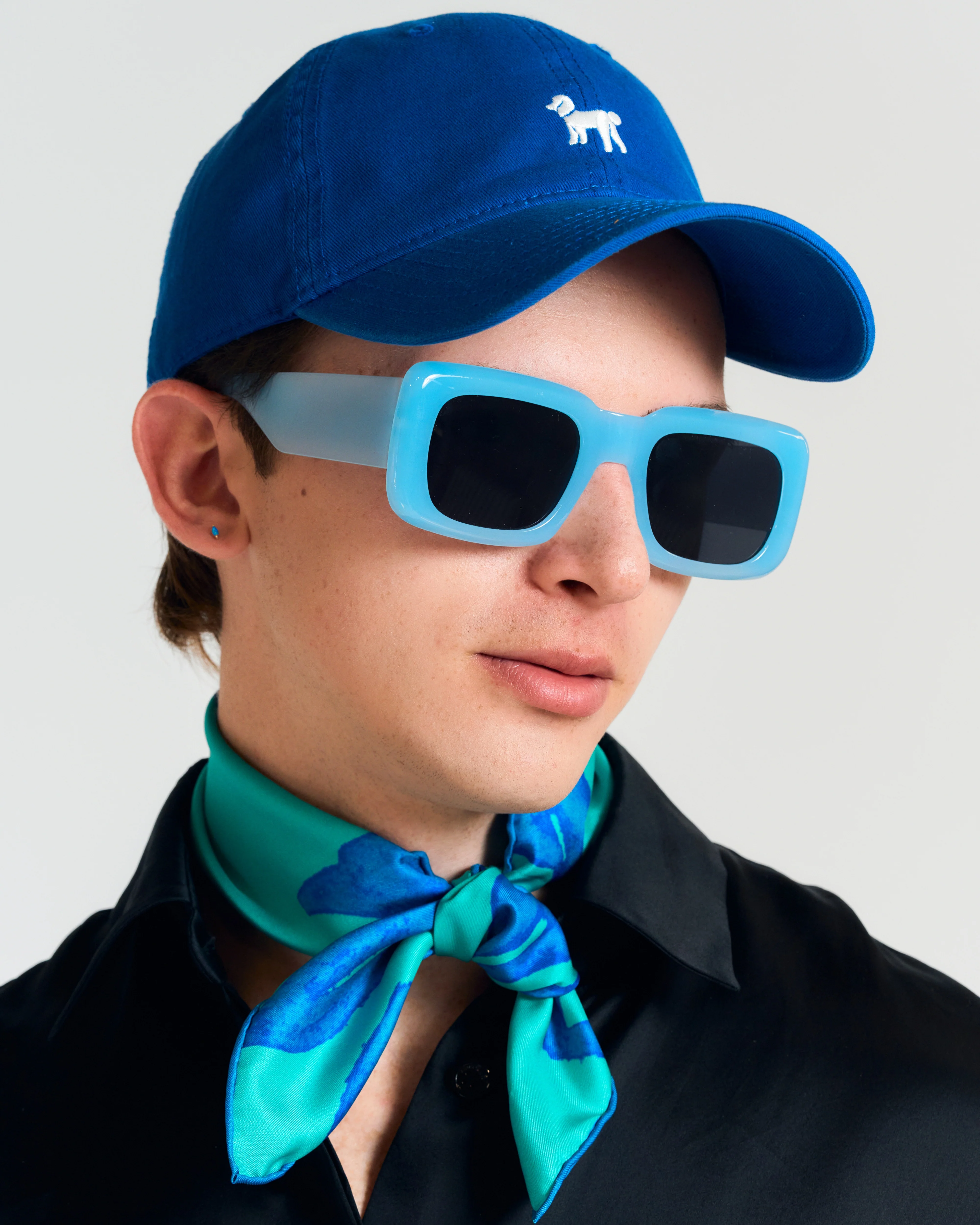"Pan Pan" Baseball Cap - Royal Blue - Image 4