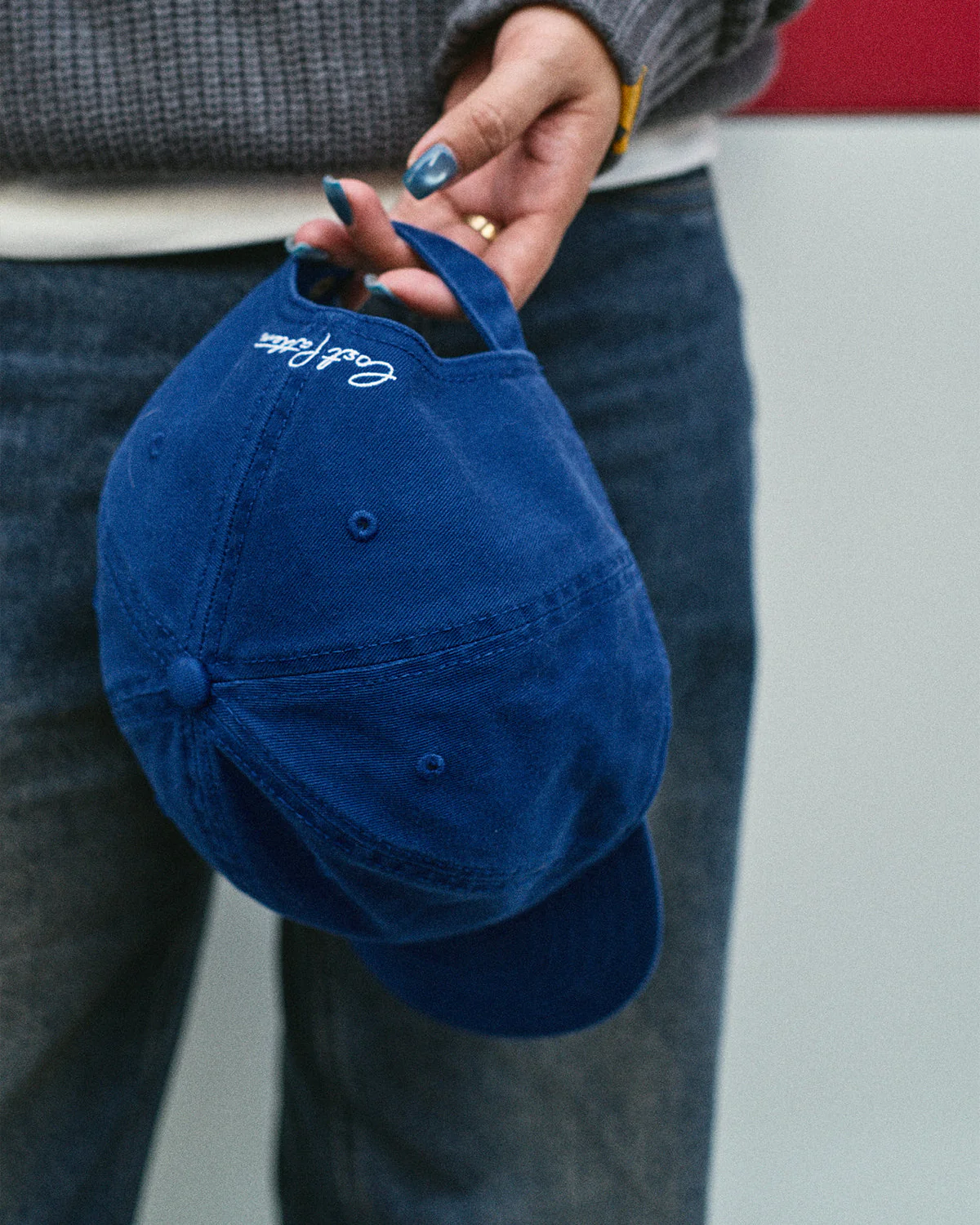 "Pan Pan" Baseball Cap - Royal Blue - Image 6