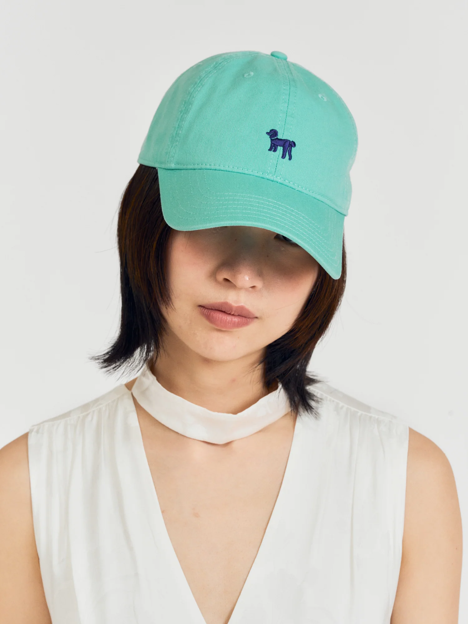 "Pan Pan" Baseball Cap - Teal Green - Image 4