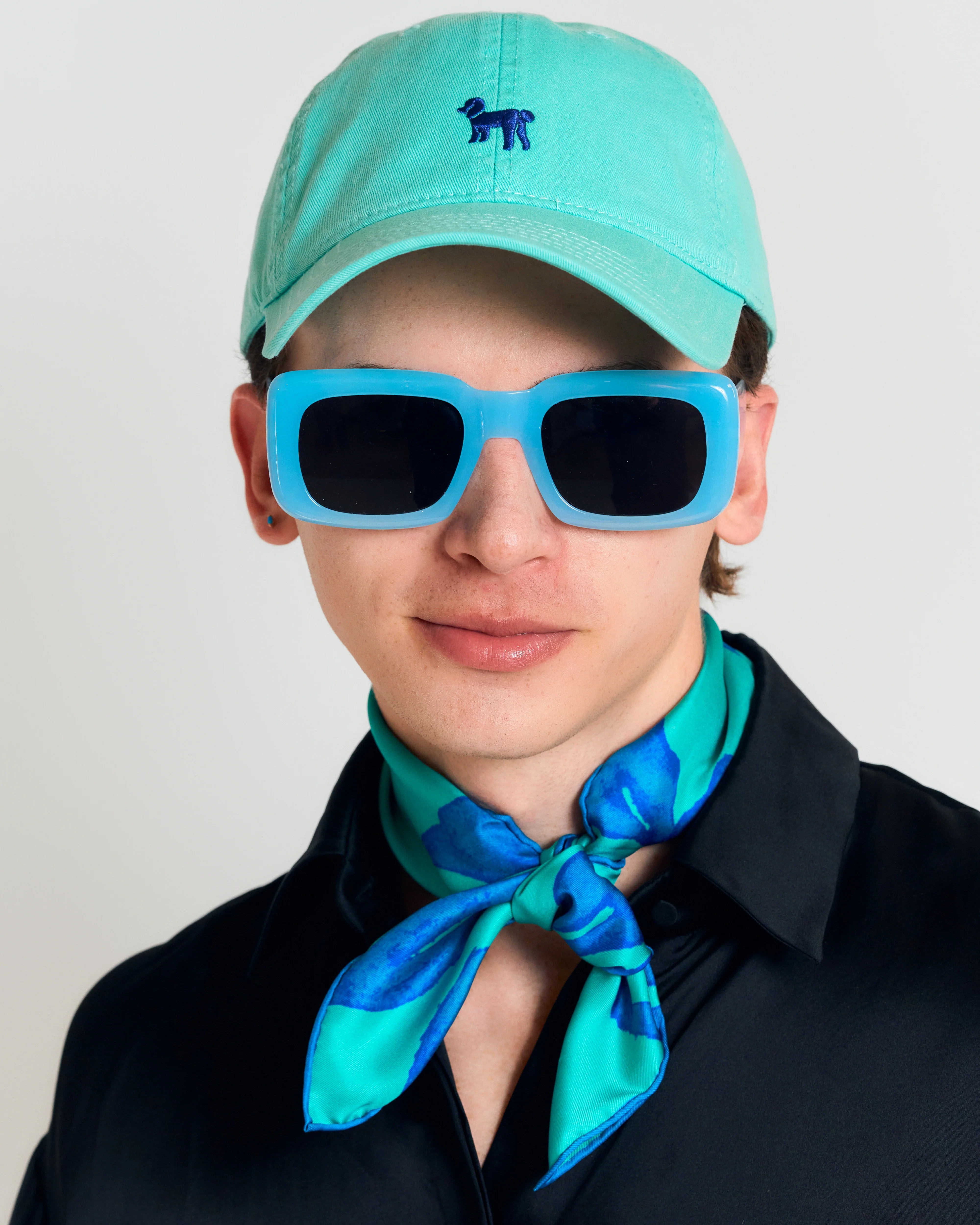 "Pan Pan" Baseball Cap - Teal Green - Image 5