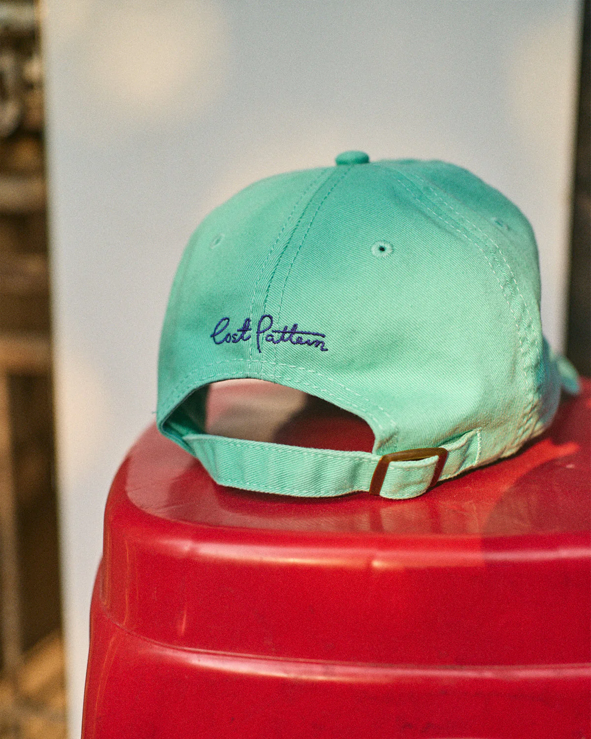 "Pan Pan" Baseball Cap - Teal Green - Image 8