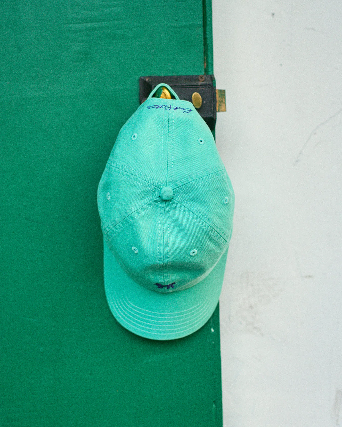 "Pan Pan" Baseball Cap - Teal Green - Image 9
