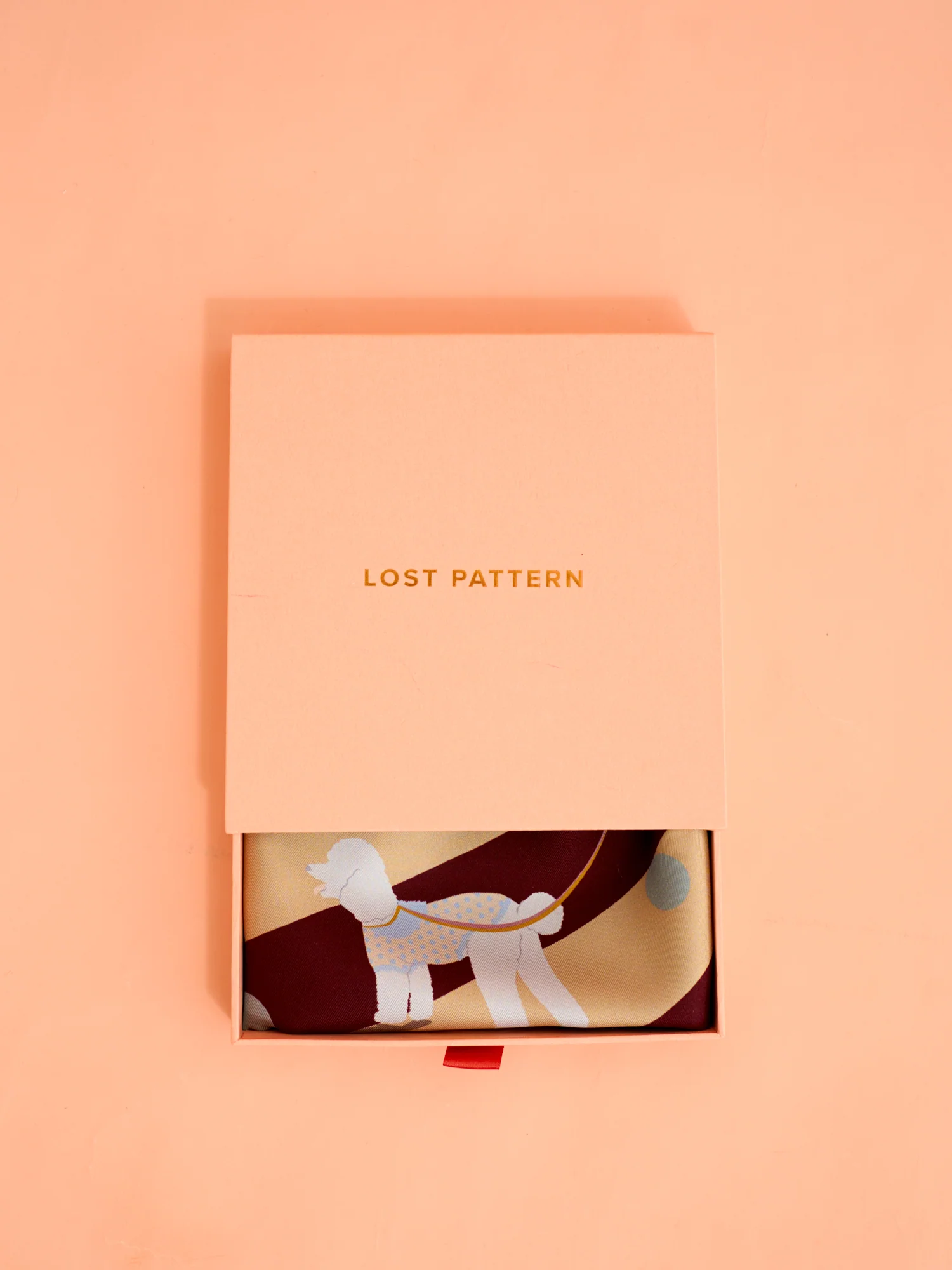 "Pan Pan" Silk Bandana - Coffee - Image 10