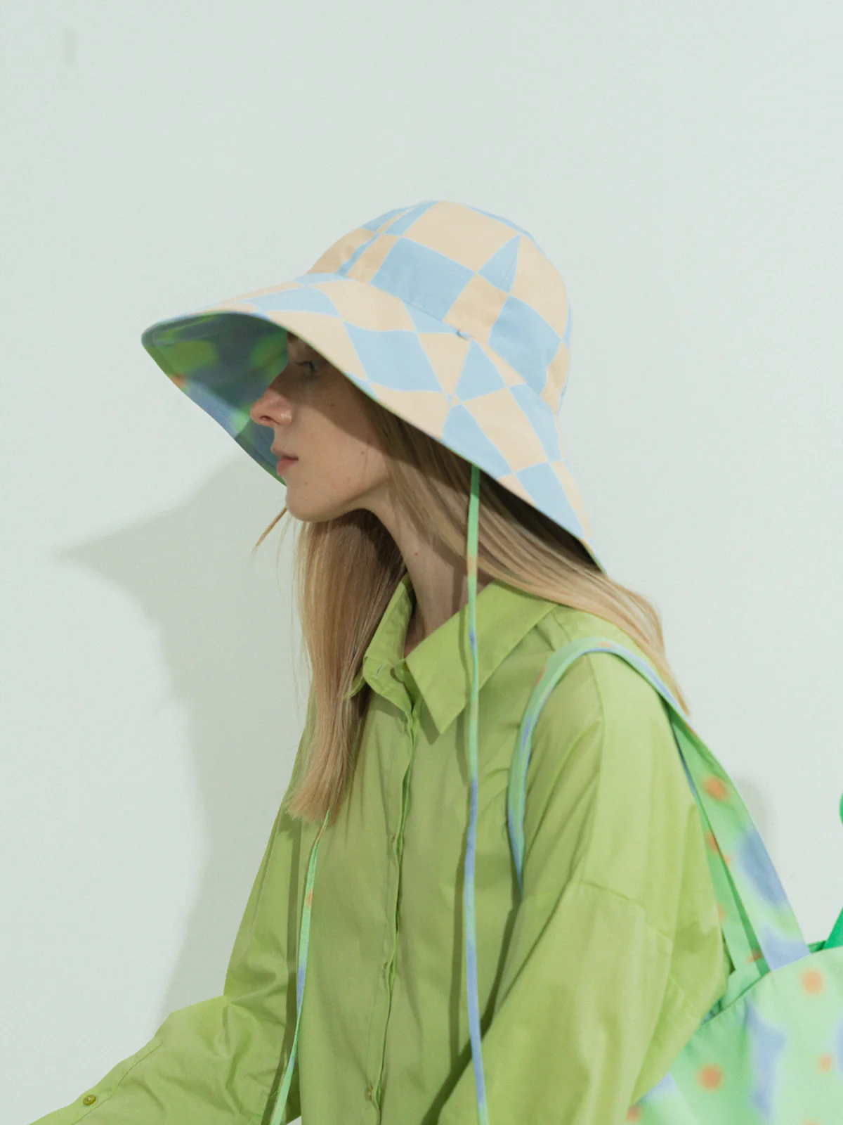 "Day Dream" Reversible Sun Hat - Blue - Image 4