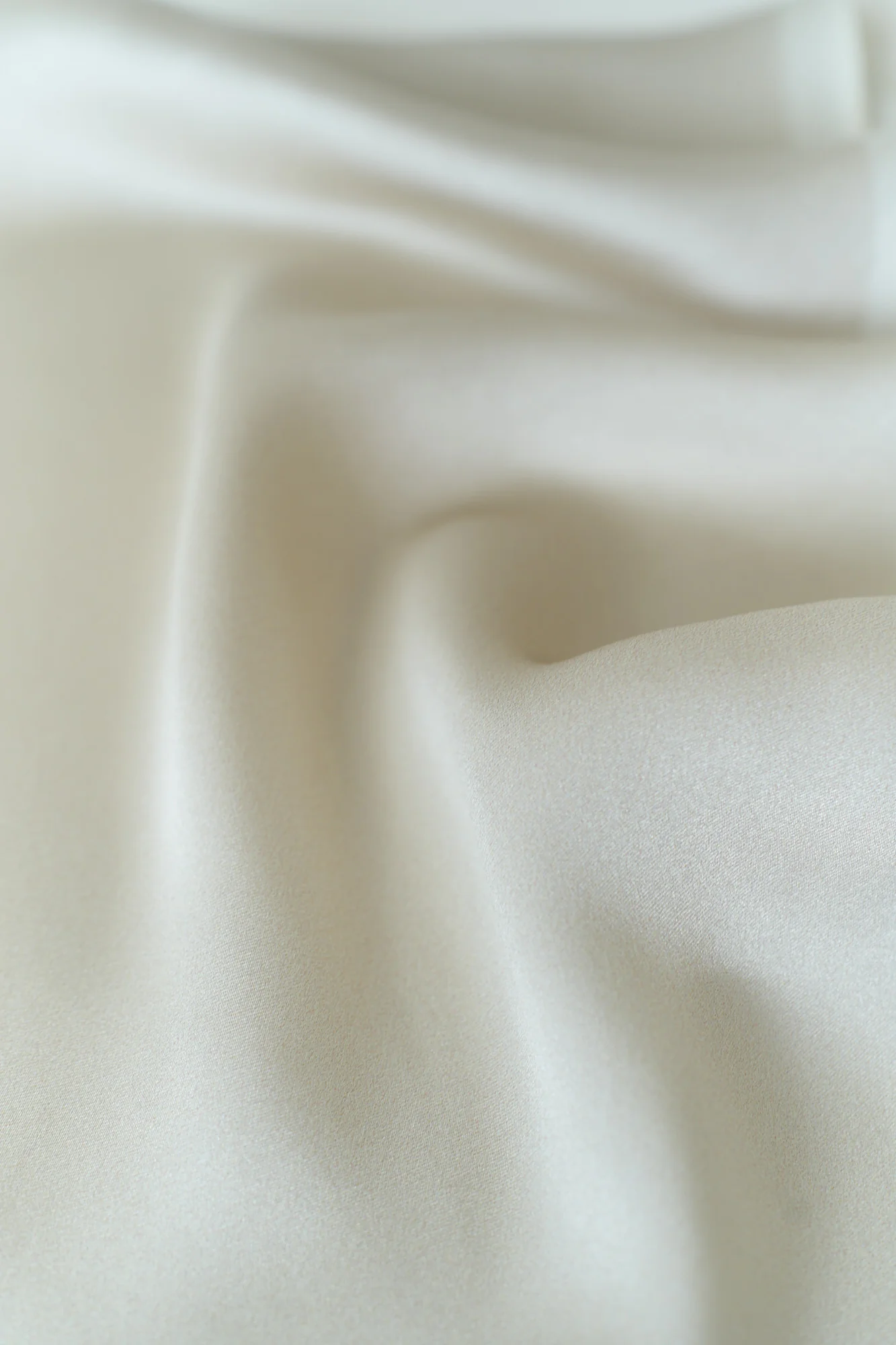 "Satin" Silk Neck Scarf - White - Image 8