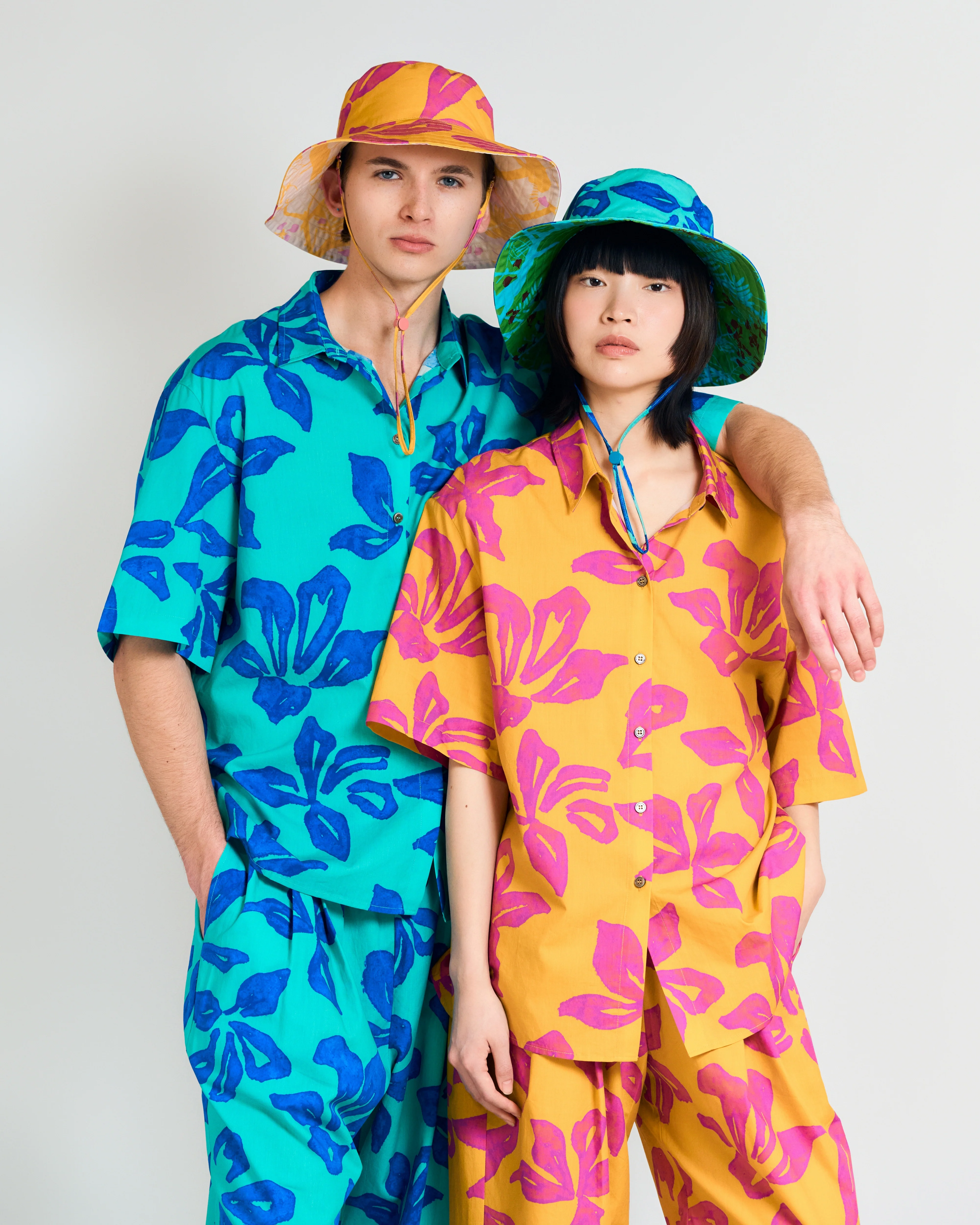 "Tropical Bliss" Oversized Hawaii Shirt - Golden Hour - Image 4