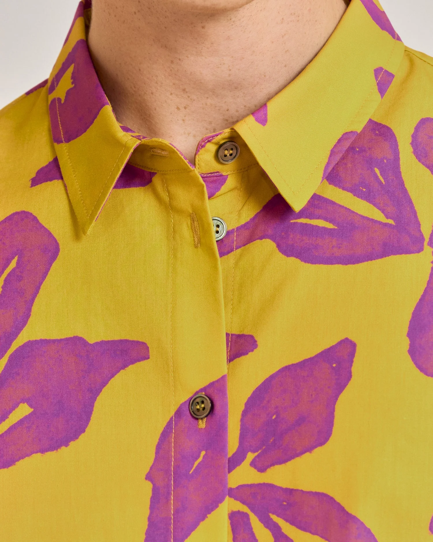 "Tropical Bliss" Oversized Hawaii Shirt - Golden Hour - Image 6