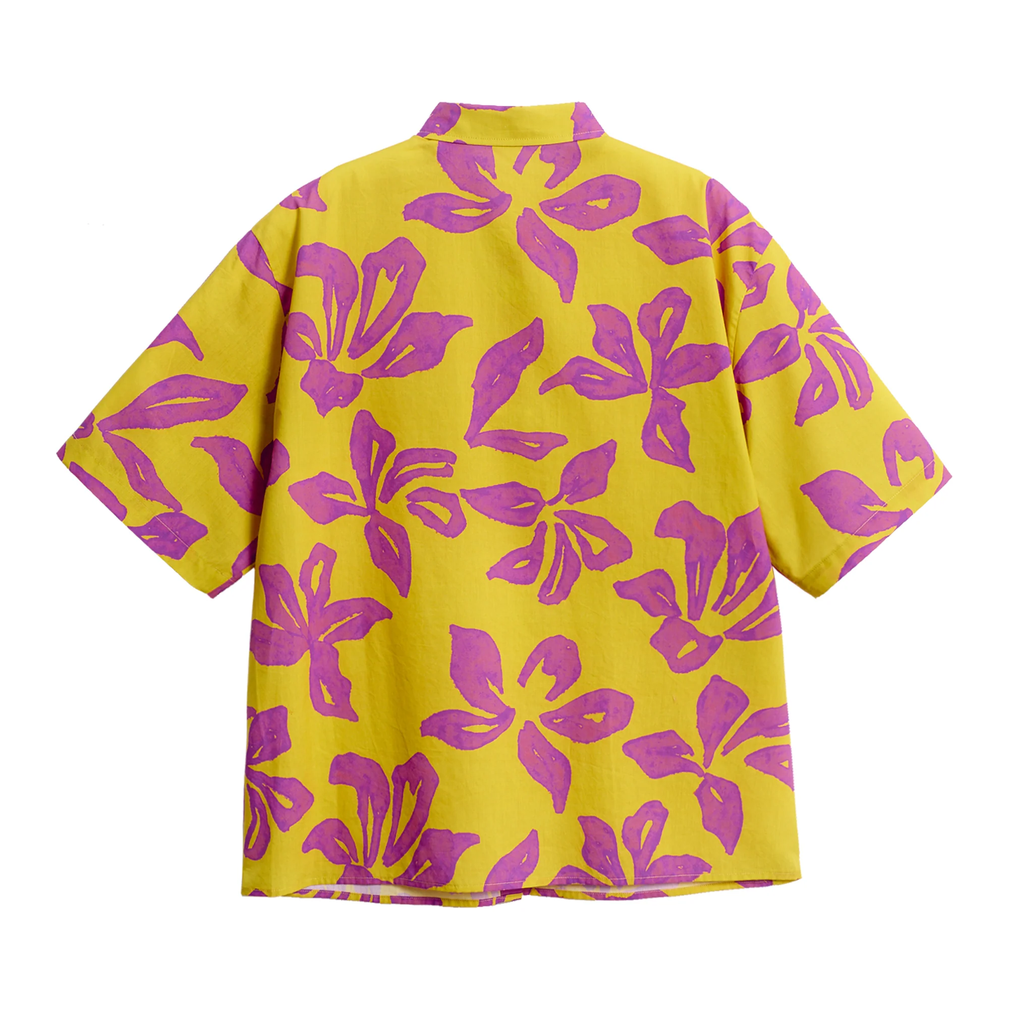 "Tropical Bliss" Oversized Hawaii Shirt - Golden Hour - Image 8