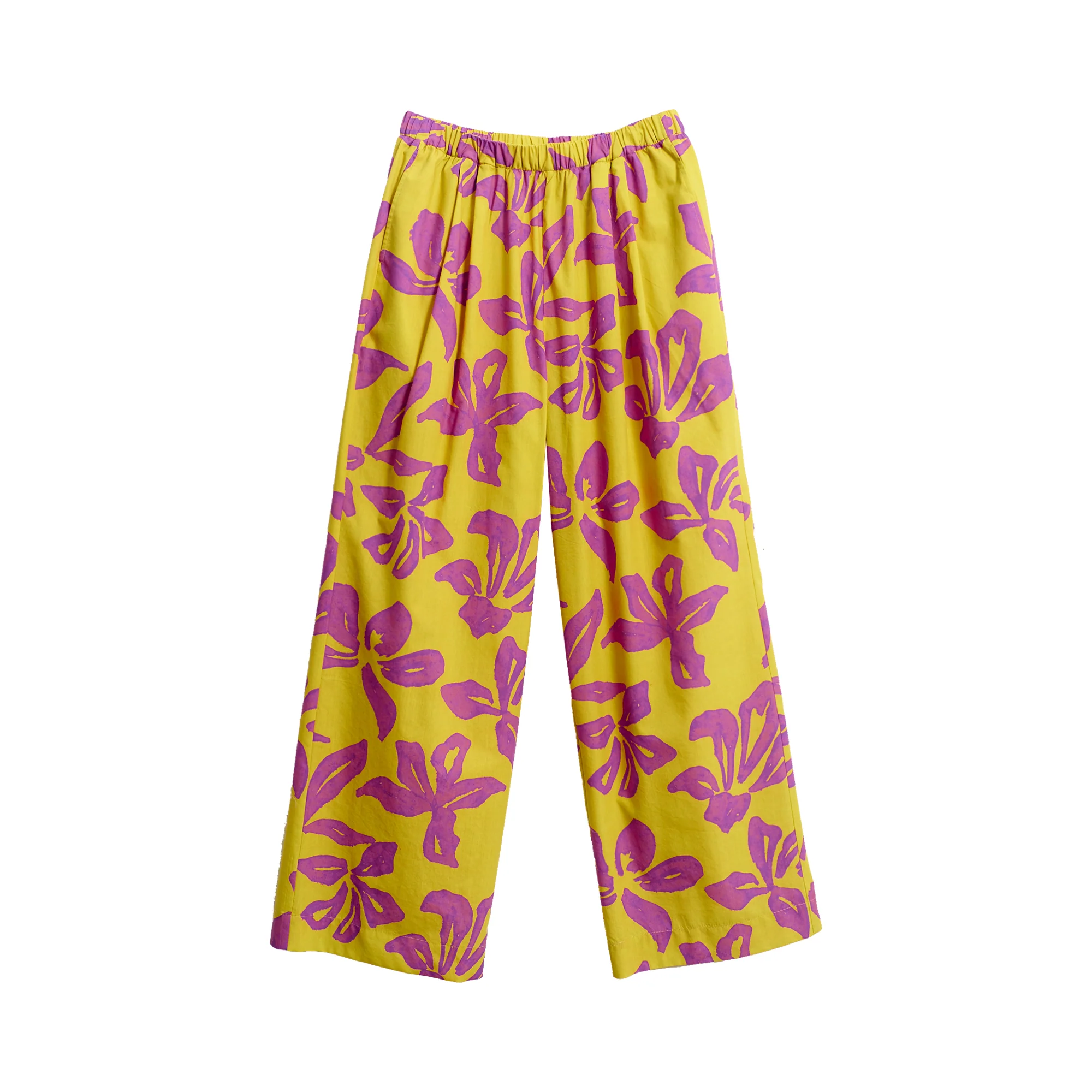 "Tropical Bliss" Wide-Leg Palazzo Pants - Golden Hour - Image 5