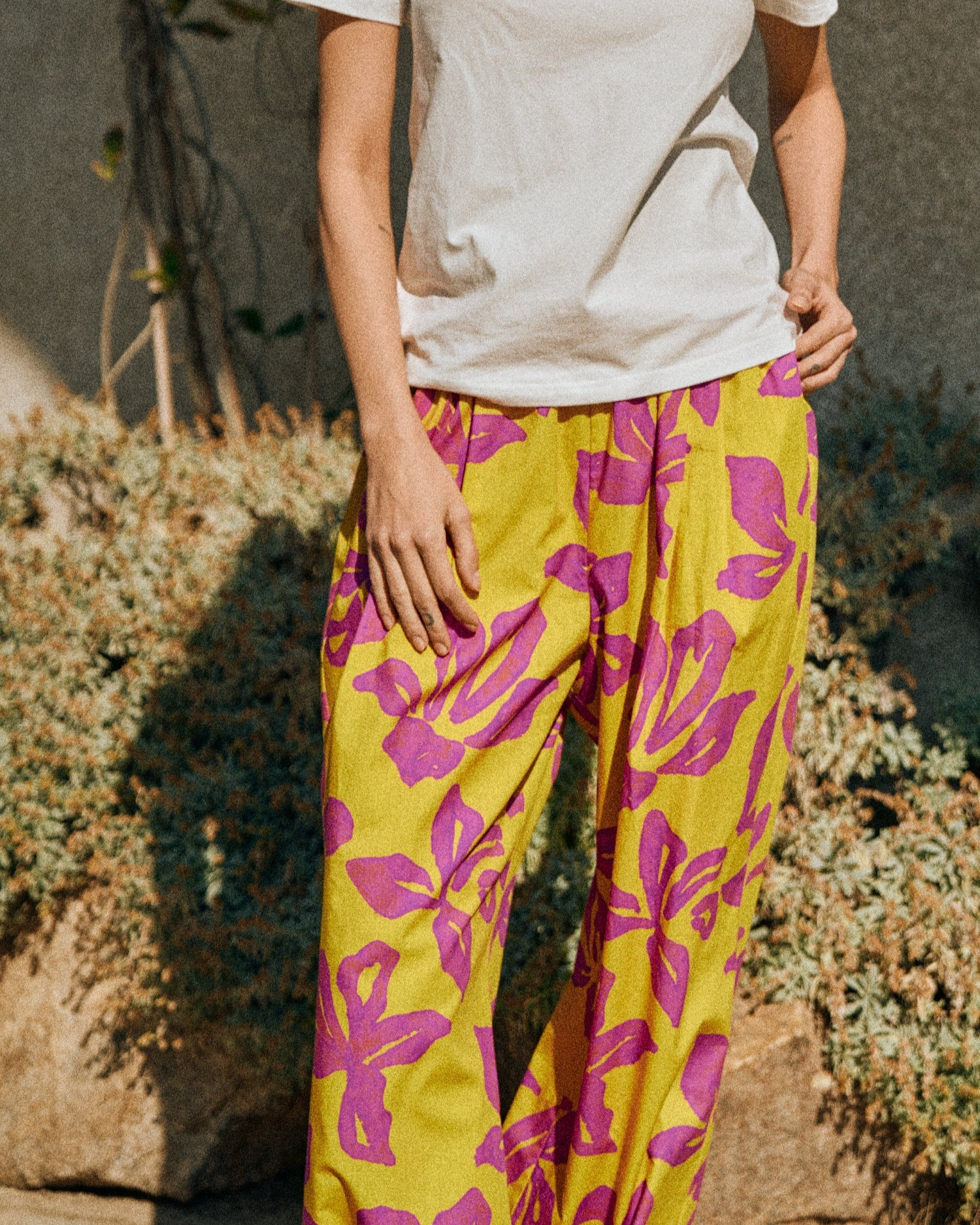 "Tropical Bliss" Wide-Leg Palazzo Pants - Golden Hour - Image 7