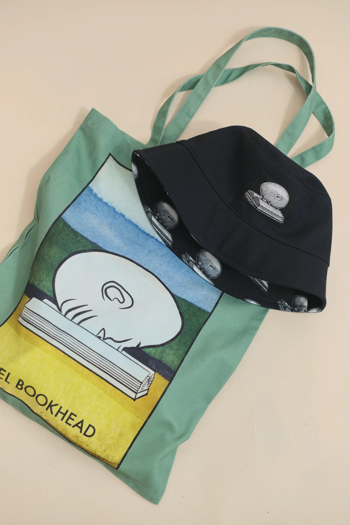 "Bookhead" Reversible Bucket Hat - Image 6